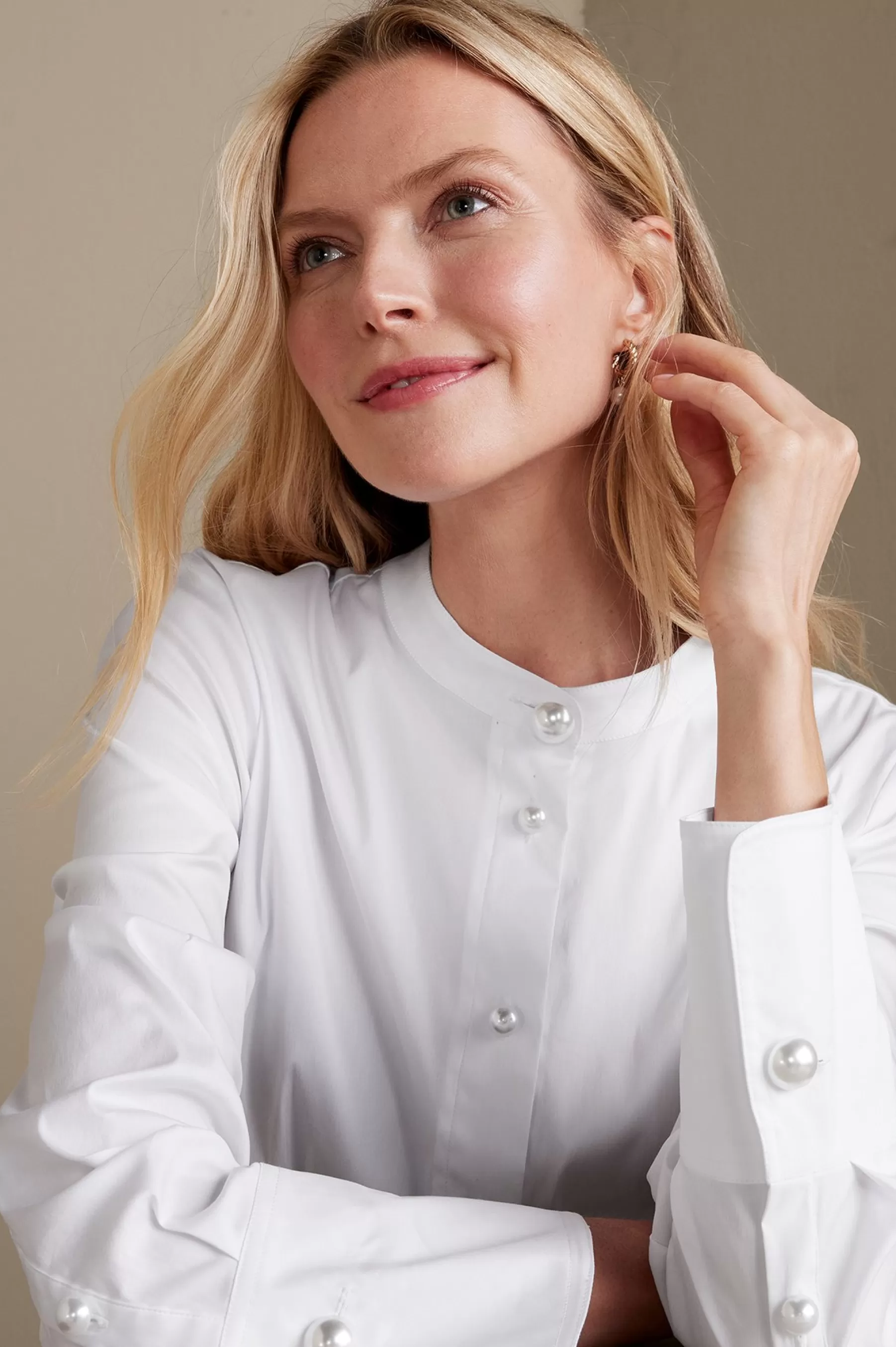 Feminine Flourish | long sleeve-Soft Surroundings Amia Shirt White