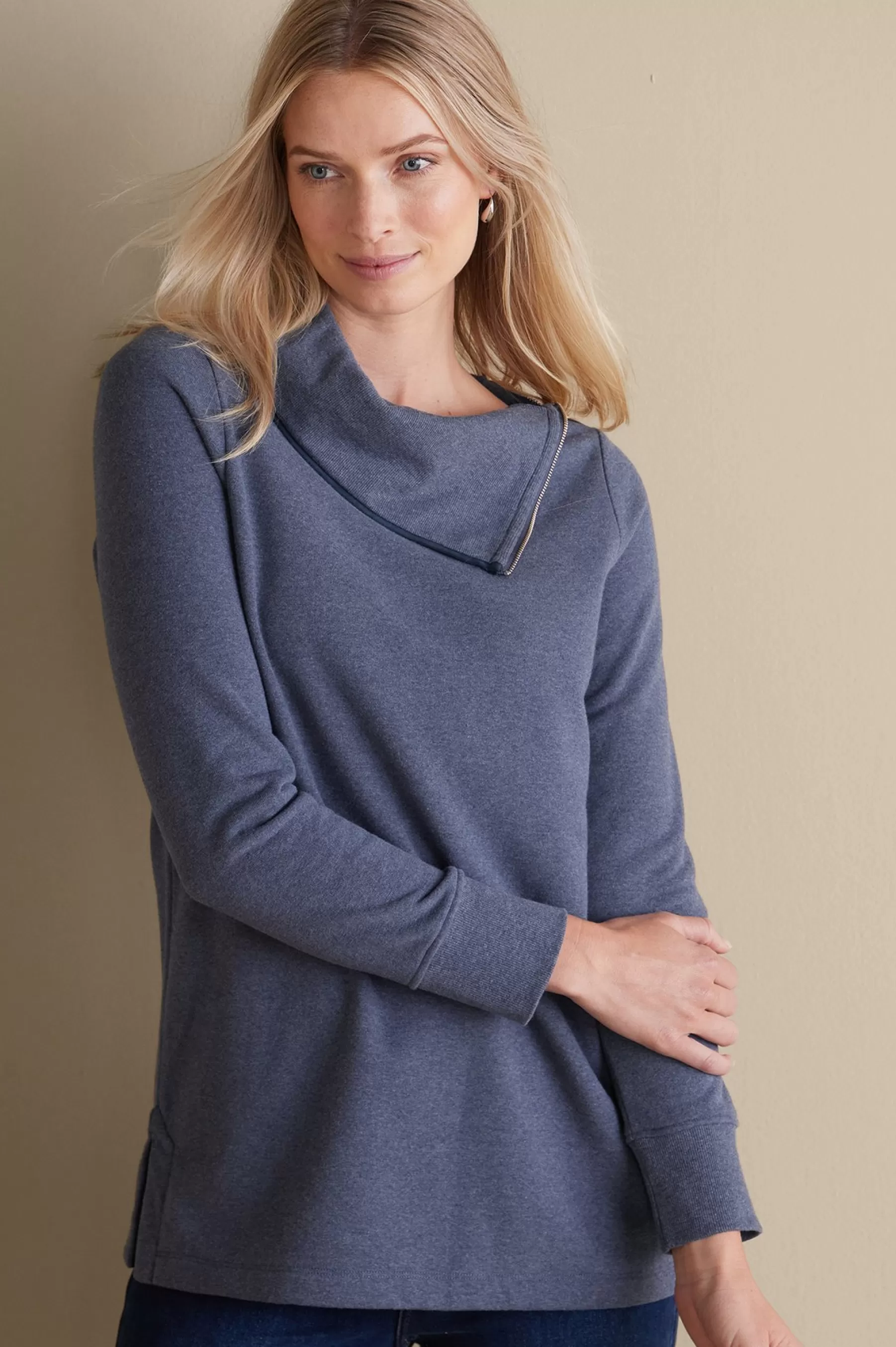 Into The Blues | Everyday Styles-Soft Surroundings Angie Tunic Cabernet Heather