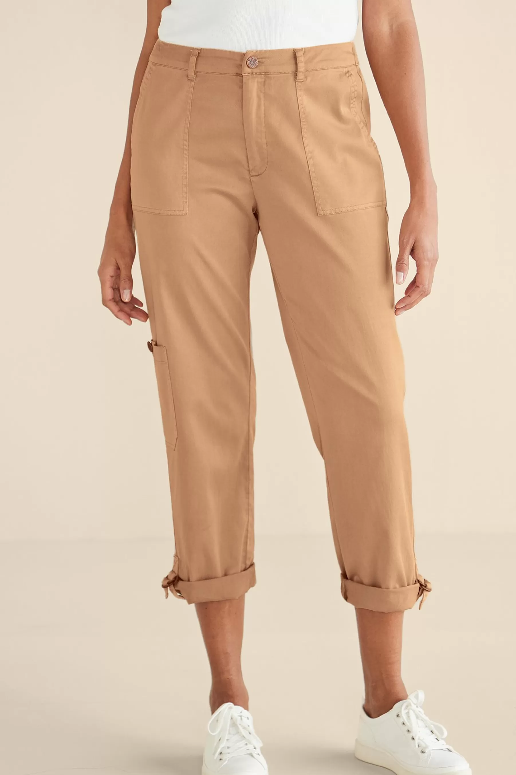 Vacation Shop | Wear Now Styles-Soft Surroundings Antigua Convertible Crop Pants Agave Green