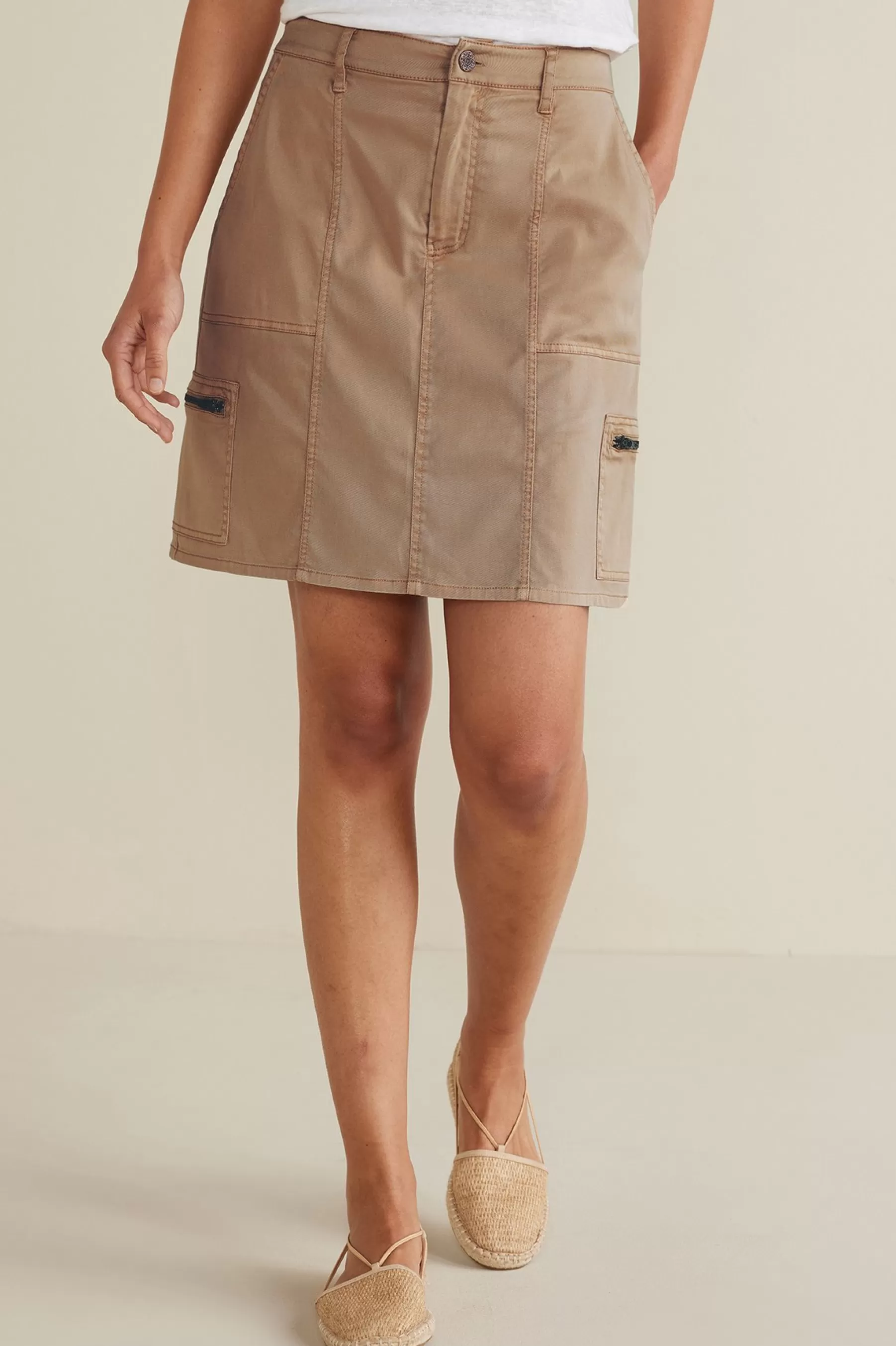 Shorts | Skirts-Soft Surroundings Antigua Utility Skort Sesame