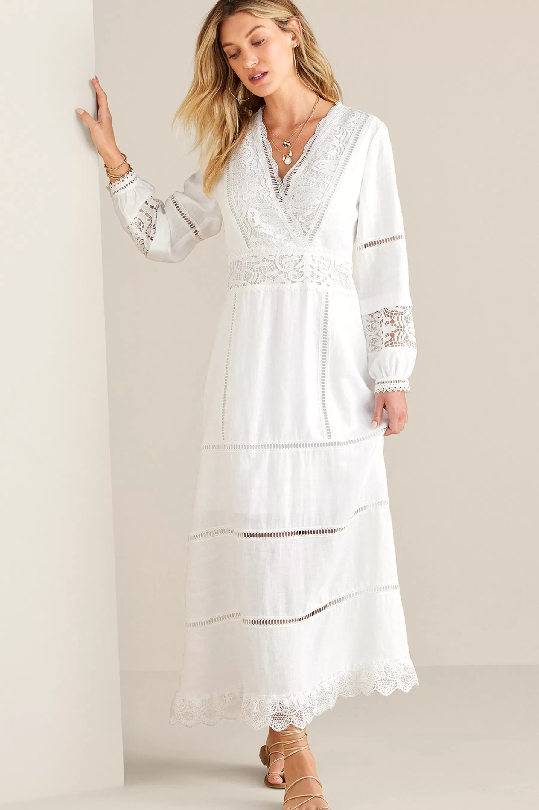 Feminine Flourish | Global Artistry-Soft Surroundings Araminta Dress White