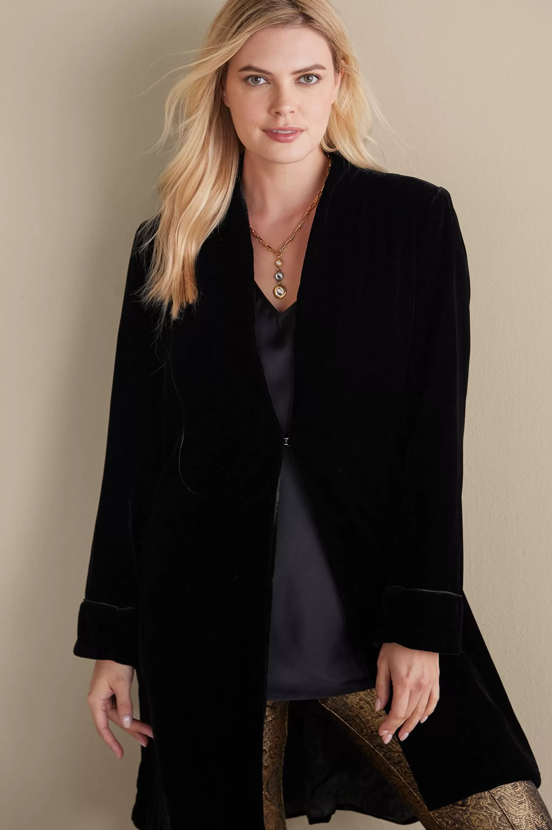 EVelvet Styles | Jackets & Coats-Soft Surroundings Aria Velvet Jacket Cabernet