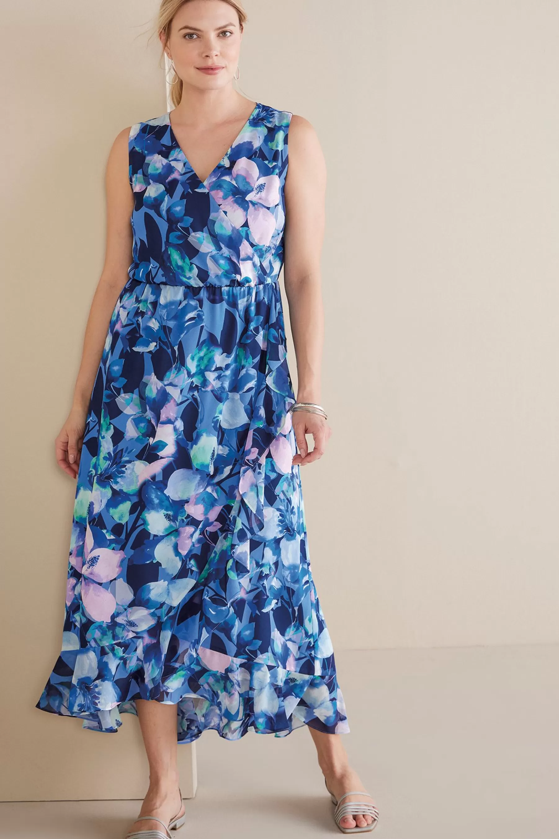 patterned | maxi-Soft Surroundings Ashlyn Maxi Dress Purple Floral