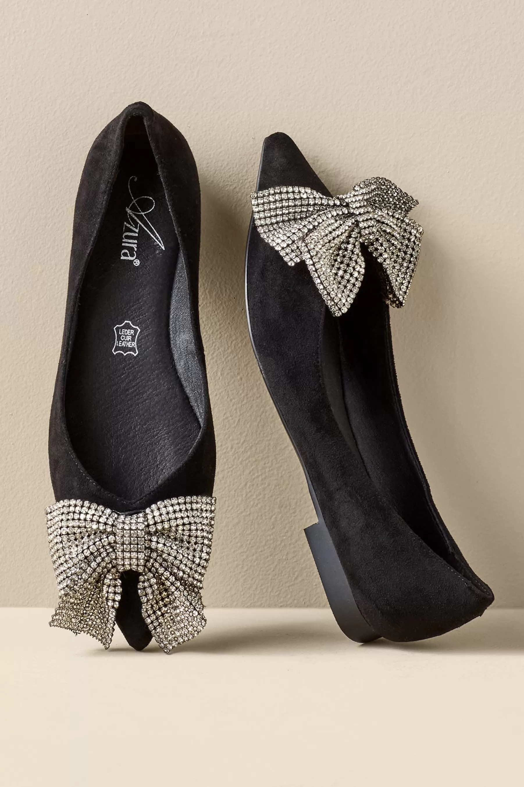 flats-Soft Surroundings Azura Adularia Bow Flat Black