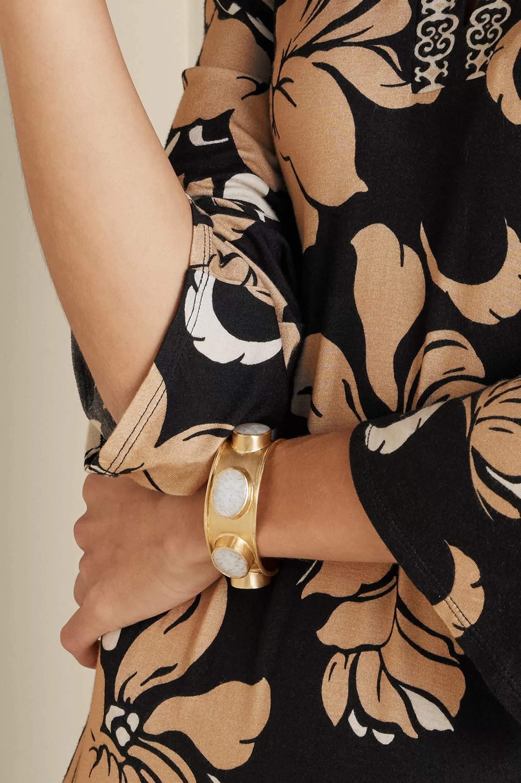 Bracelets | bracelets-Soft Surroundings Cleo Stone Cuff Gold