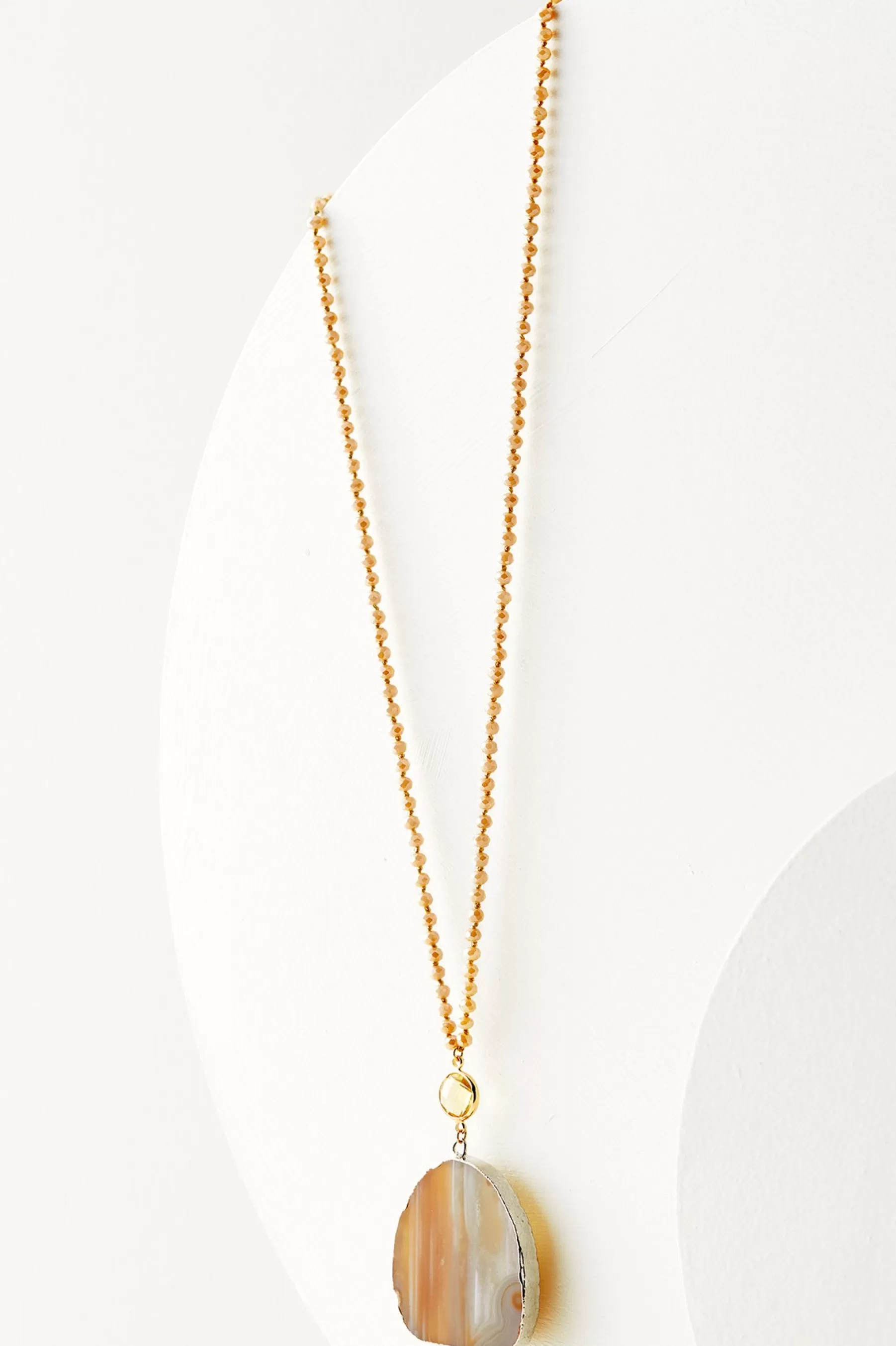 Necklaces | necklaces-Soft Surroundings Eliana Pendant Necklace Taupe