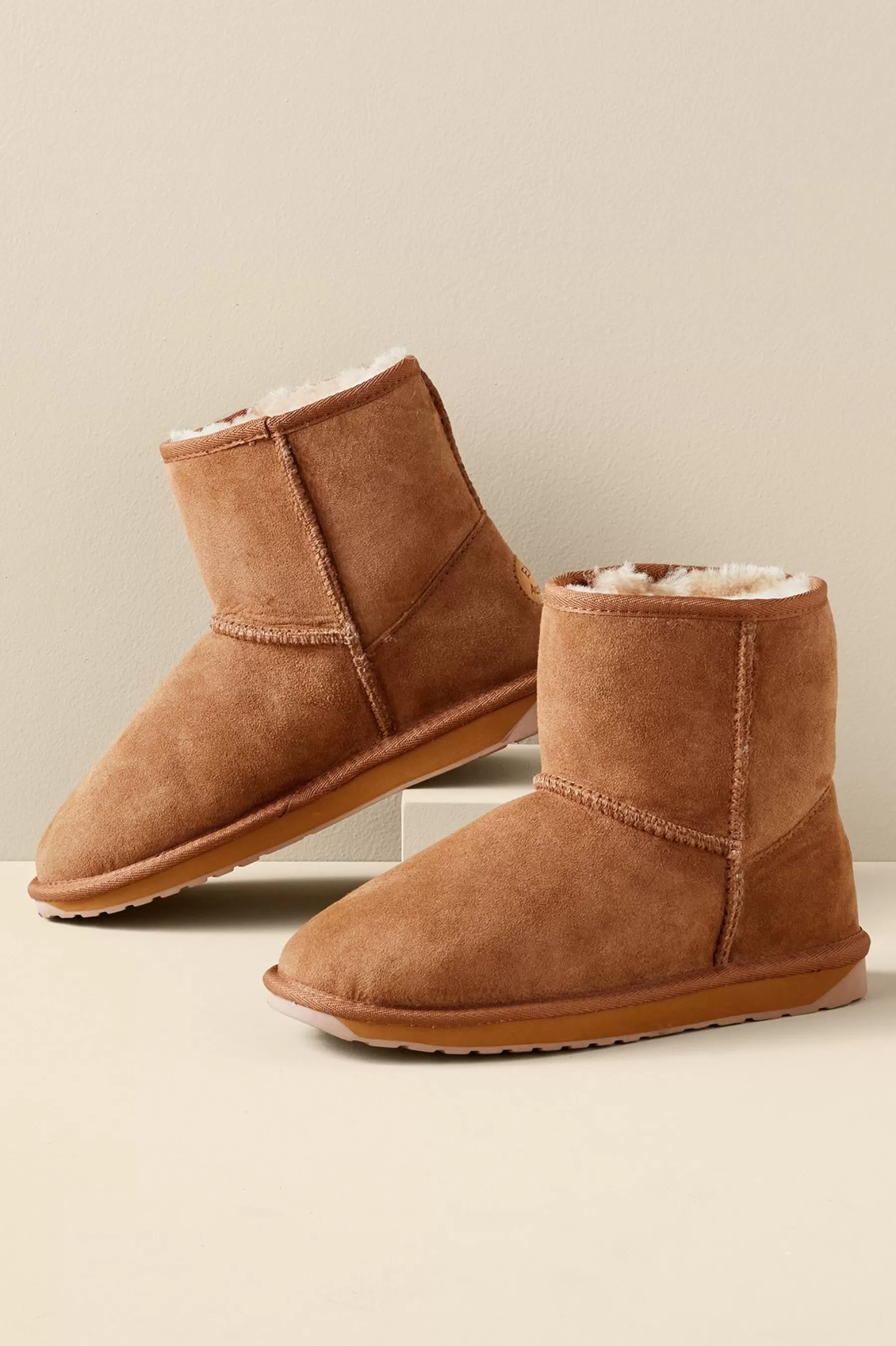 boots-Soft Surroundings Emu Australia Stinger Mini Bootie Chestnut