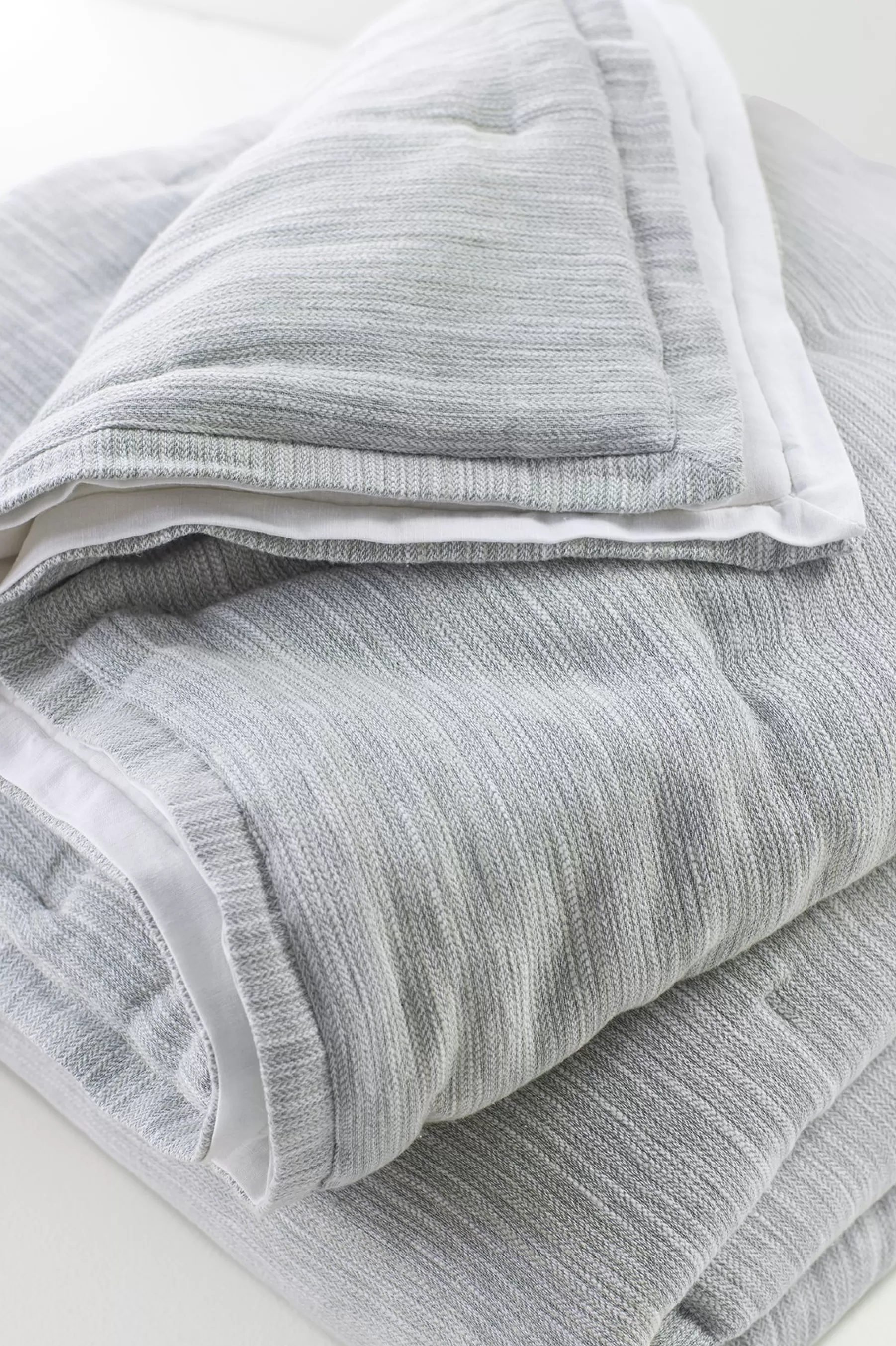 comforters-Soft Surroundings Evie Textured Comforter Silver Sea