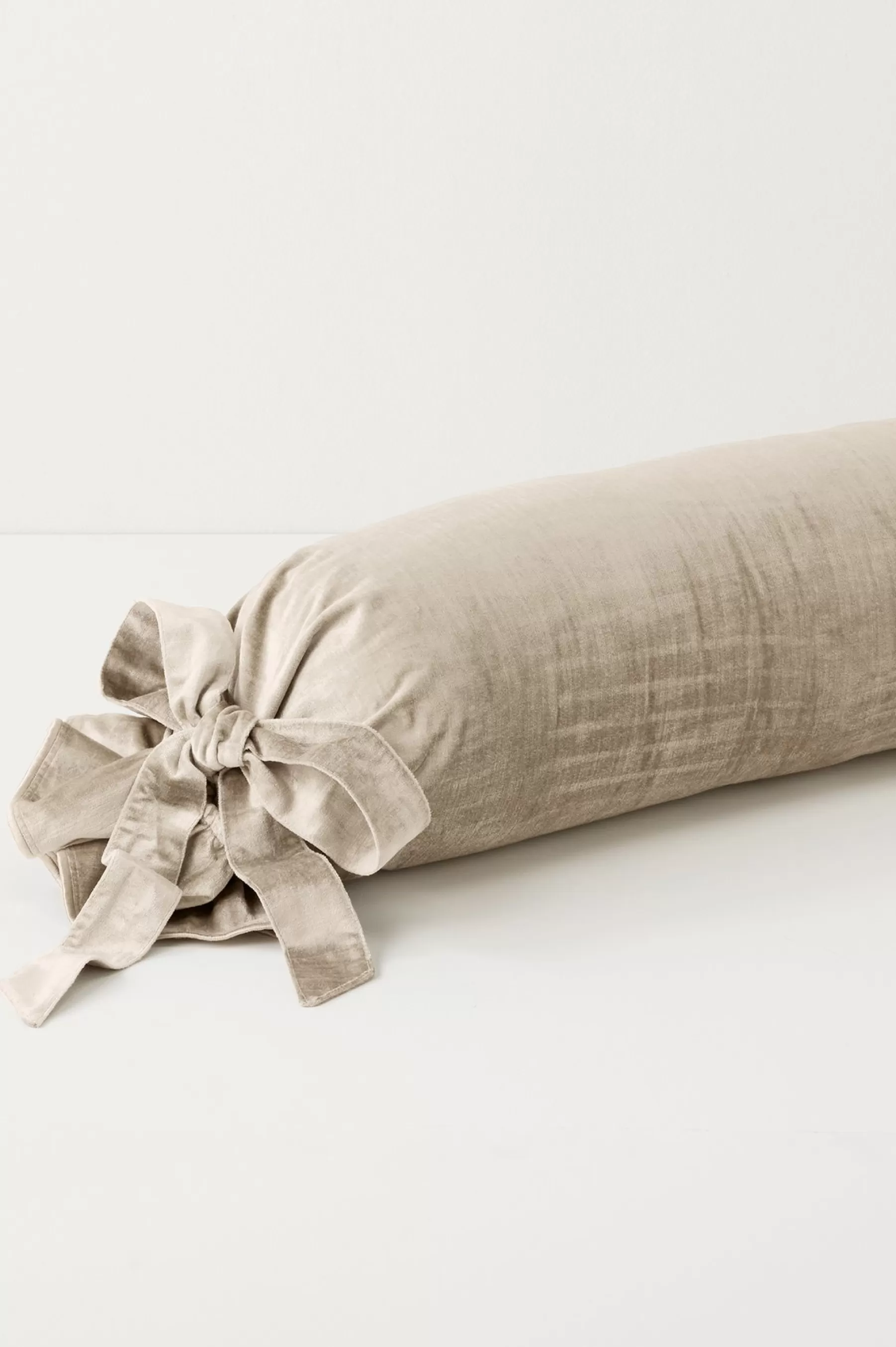 pillows-Soft Surroundings Gigi Bolster Pillow Silver