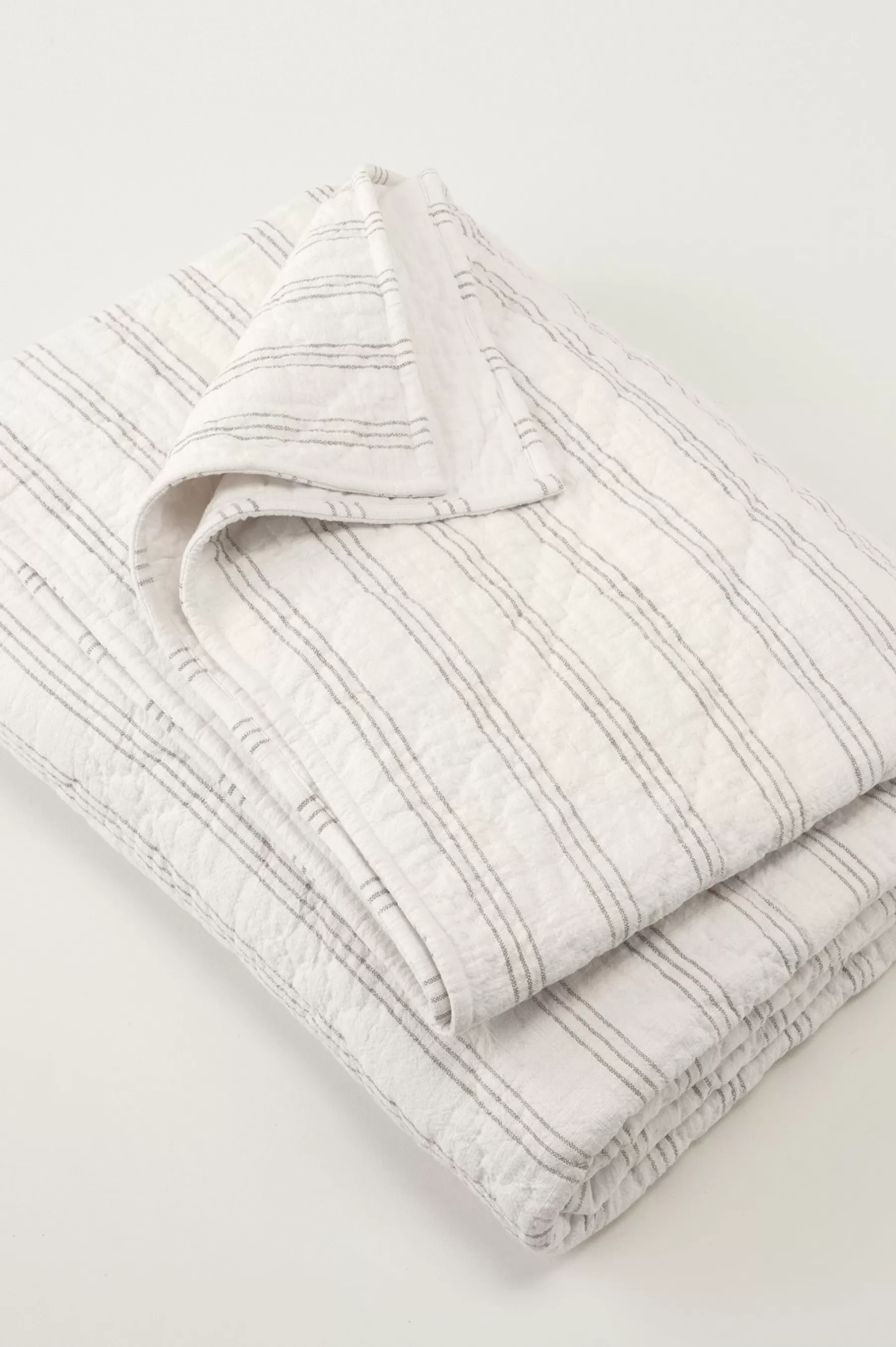 quilts, coverlets & duvet covers-Soft Surroundings Grayson Cotton Quilt Ivory