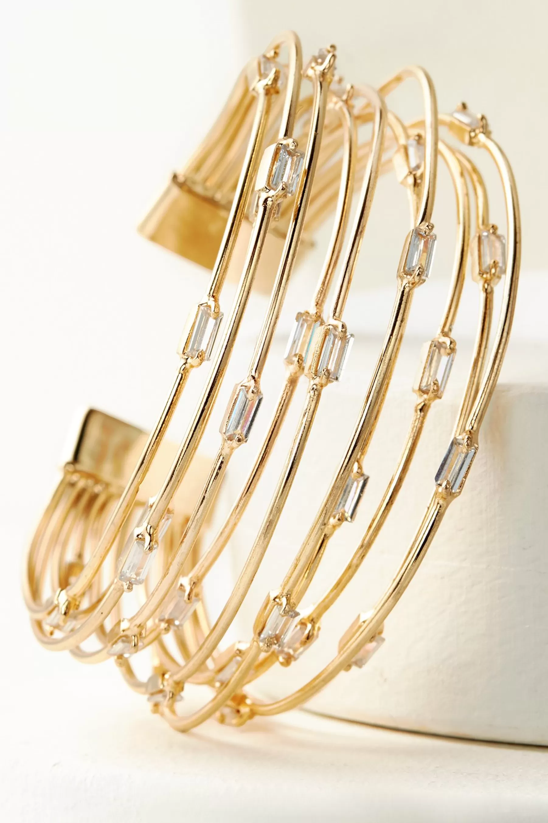 Bracelets | bracelets-Soft Surroundings Gretta Gem Cuff Gold