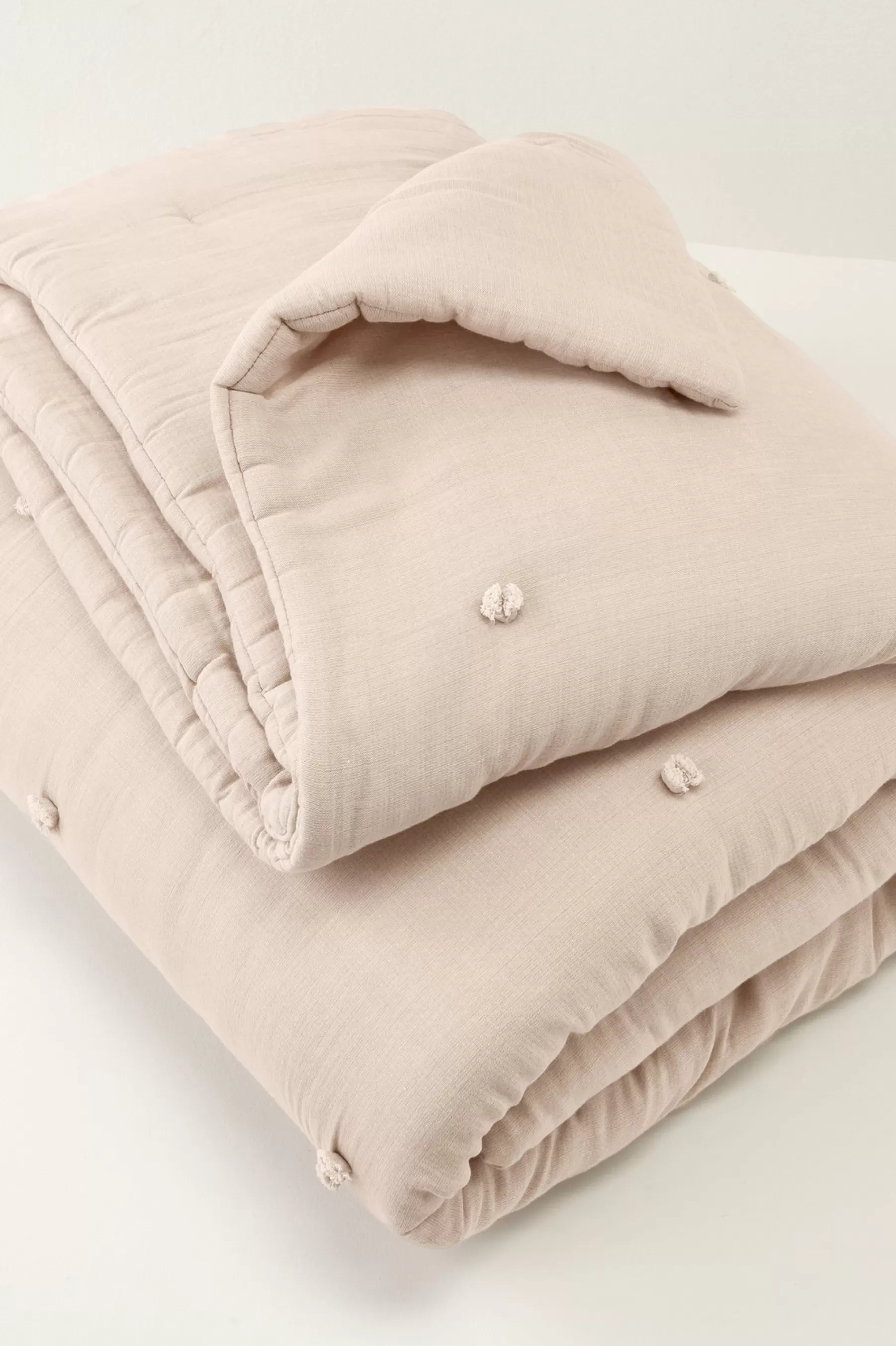 comforters-Soft Surroundings Harlow Tufted Comforter Beige