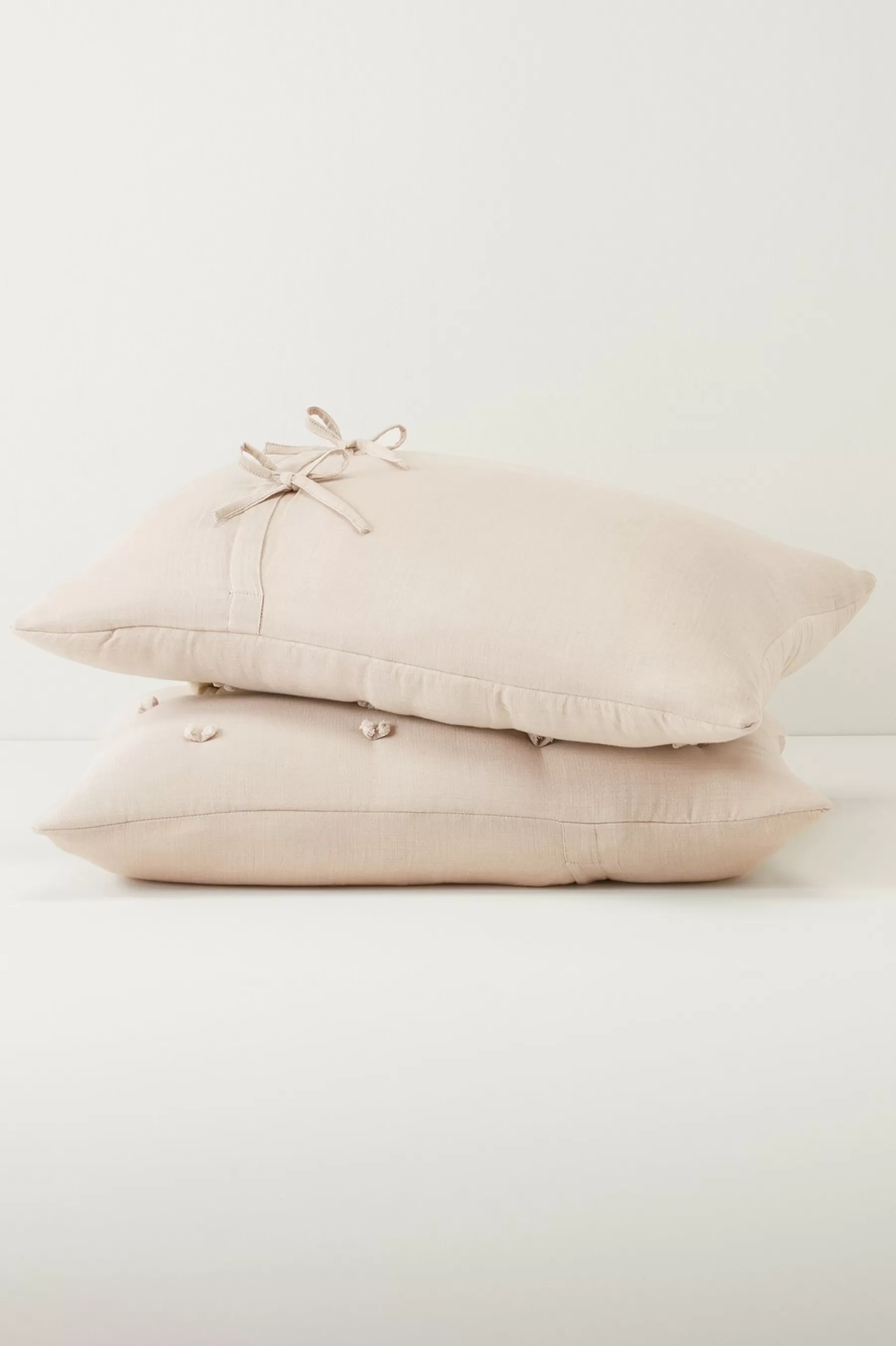 pillowcases & shams-Soft Surroundings Harlow Tufted Sham Beige