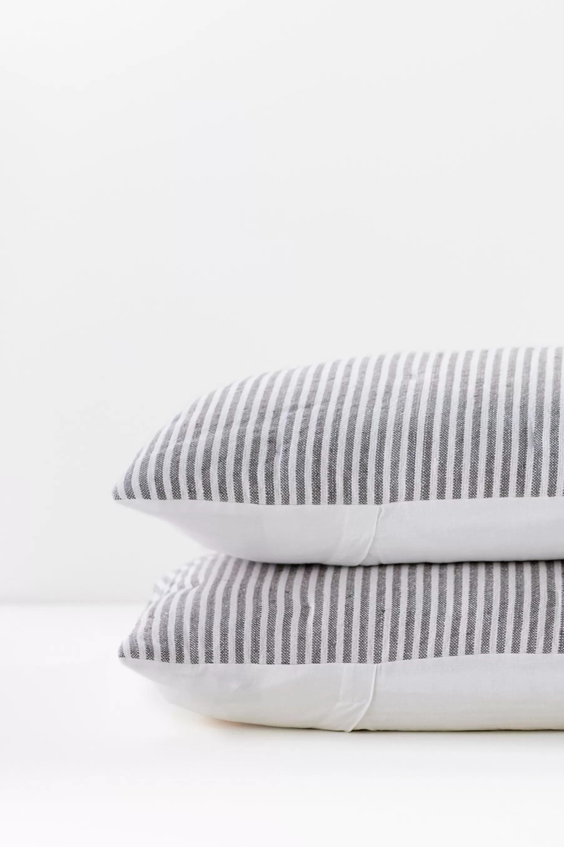 pillowcases & shams-Soft Surroundings Isabelline Stripe Sham Grey