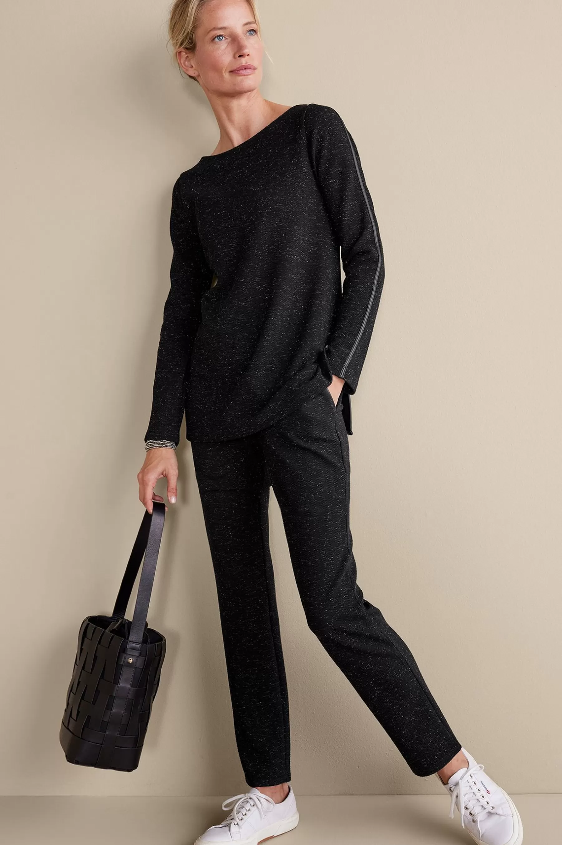 long sleeve | pullovers-Soft Surroundings Janae Top Black