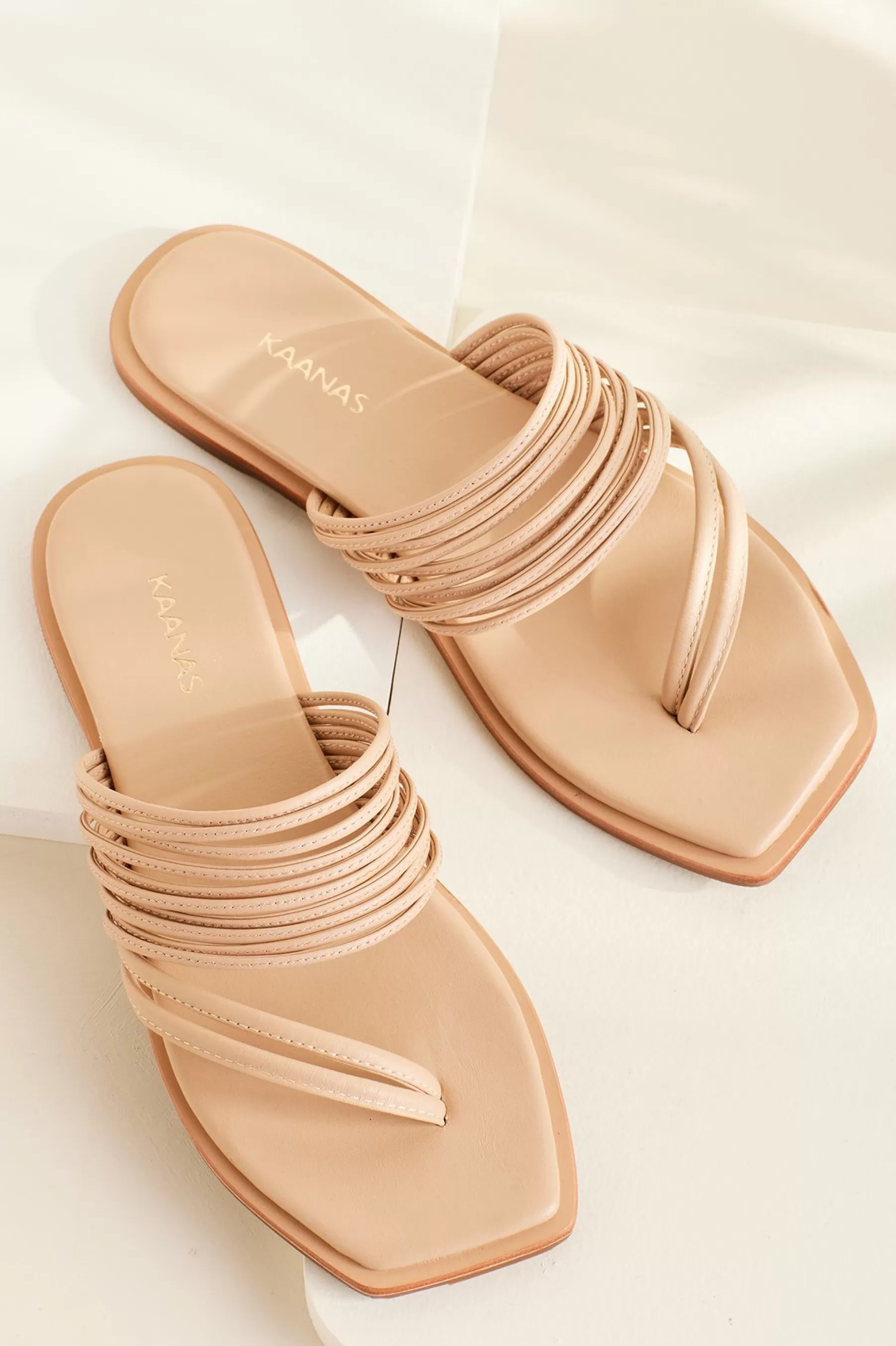 sandals | flats-Soft Surroundings KAANAS Ibu Straps Slide Nude