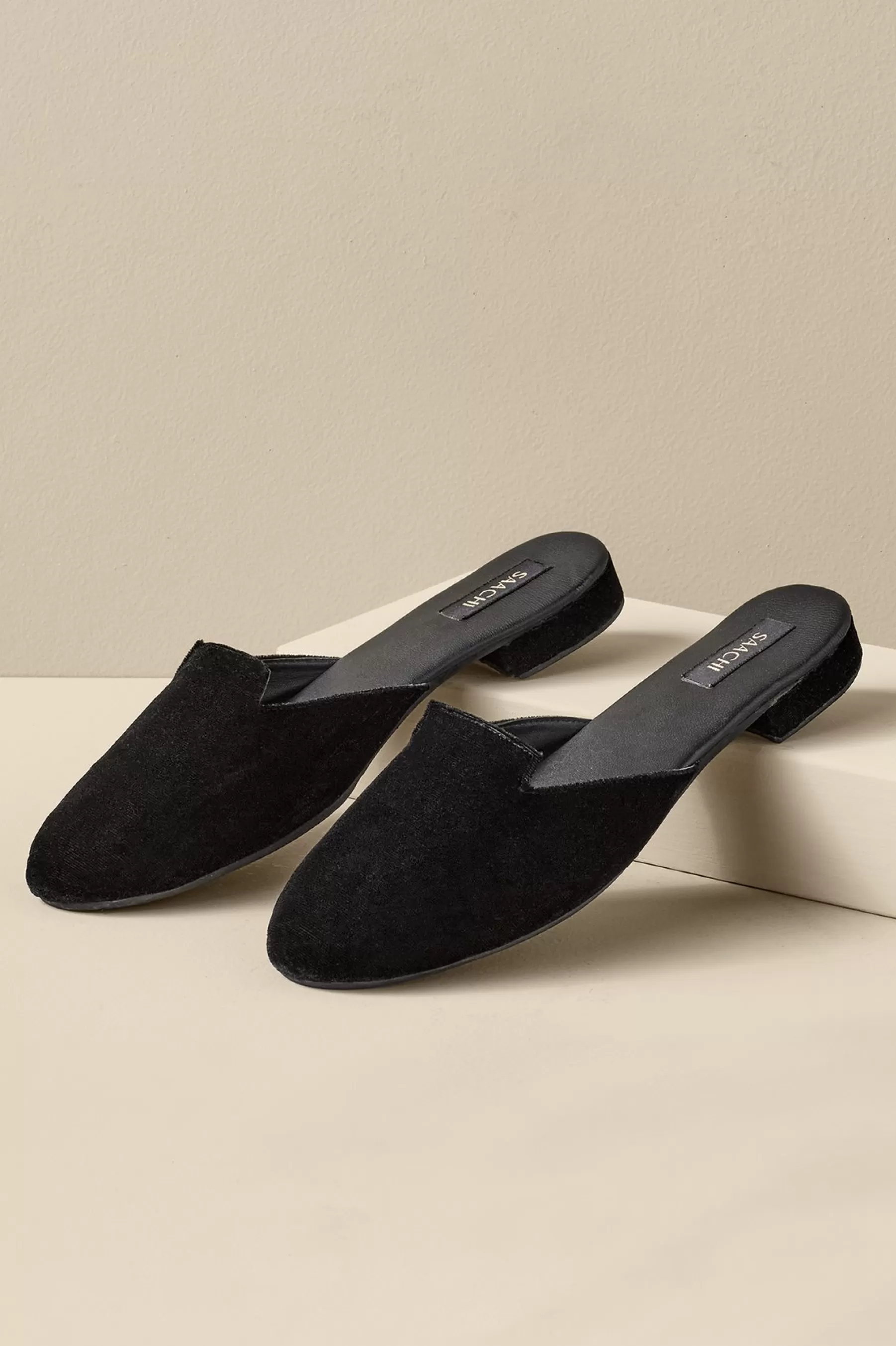 slides & mules-Soft Surroundings Kerra Velvet Slide Black