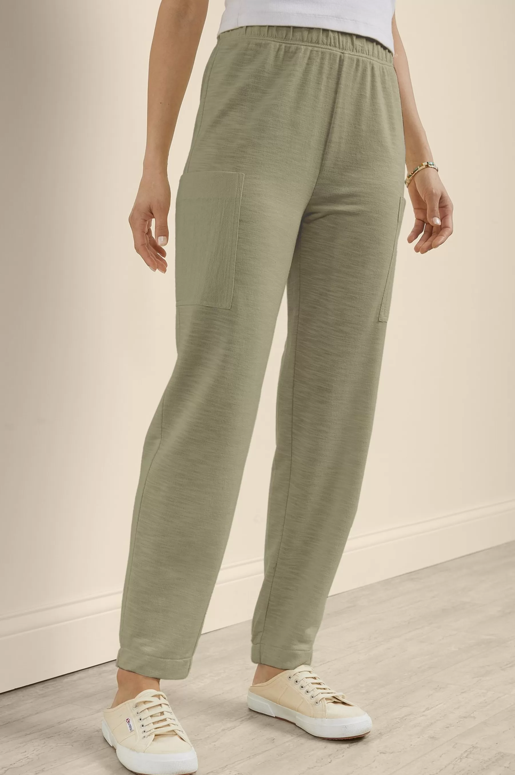 Wear Now Styles | Gauze Shop-Soft Surroundings Lanai Lounge Pants Bay Leaf