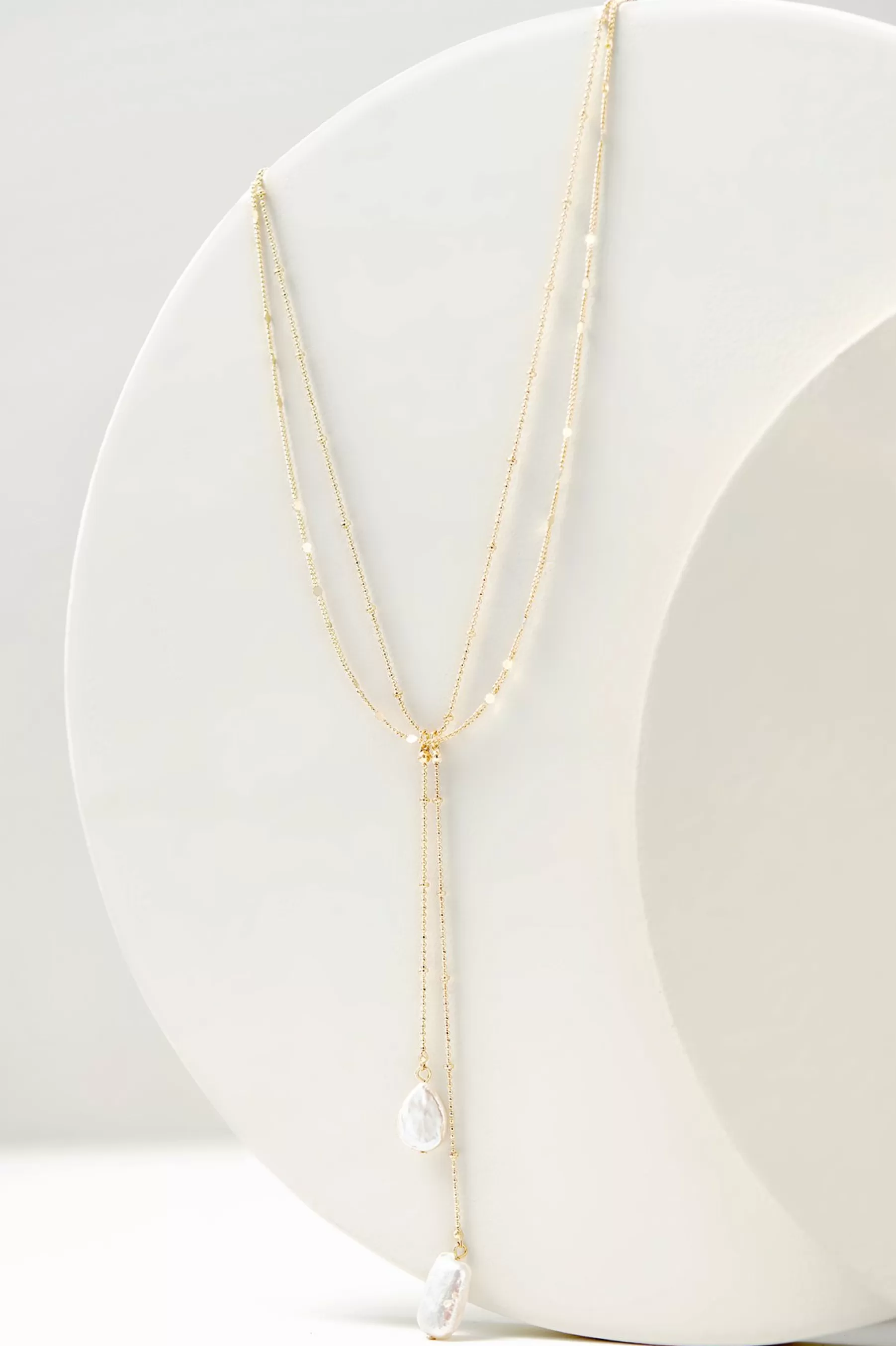 necklaces-Soft Surroundings Nina Layered Necklace Gold