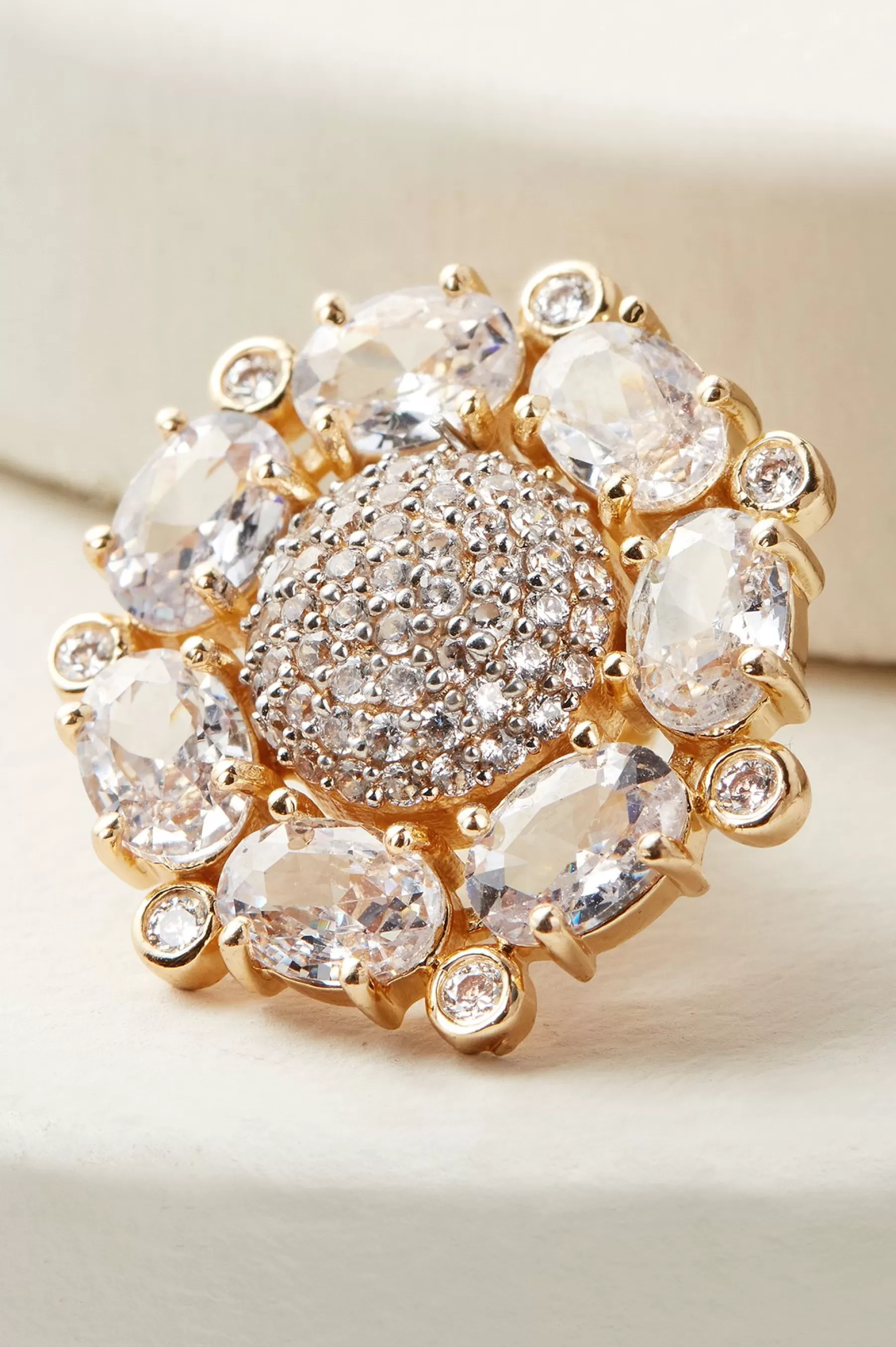 rings & pins-Soft Surroundings Petite Sunburst Brooch Smoky Multi