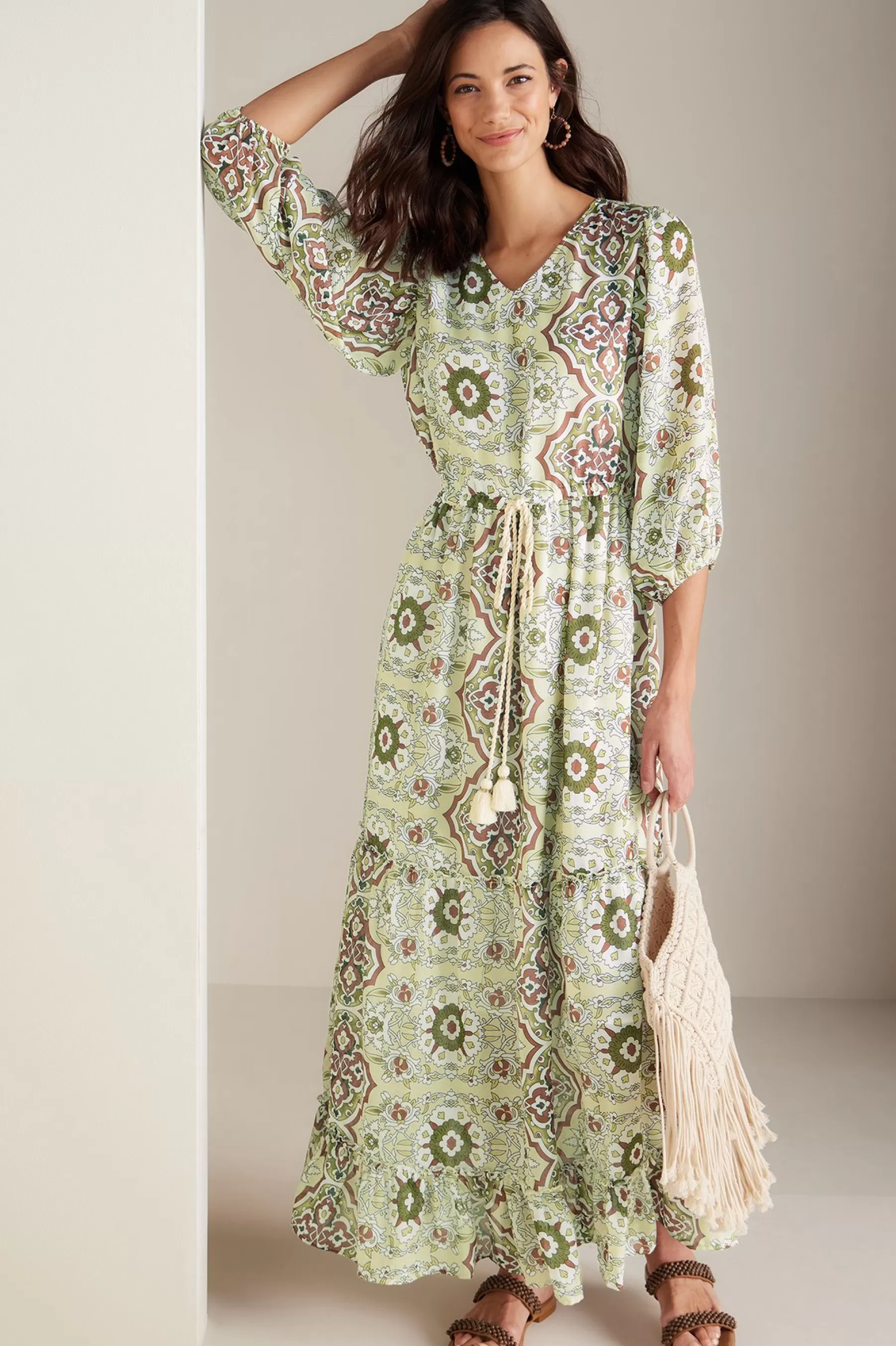 patterned | maxi-Soft Surroundings Petites Zia Dress Medallion Multi