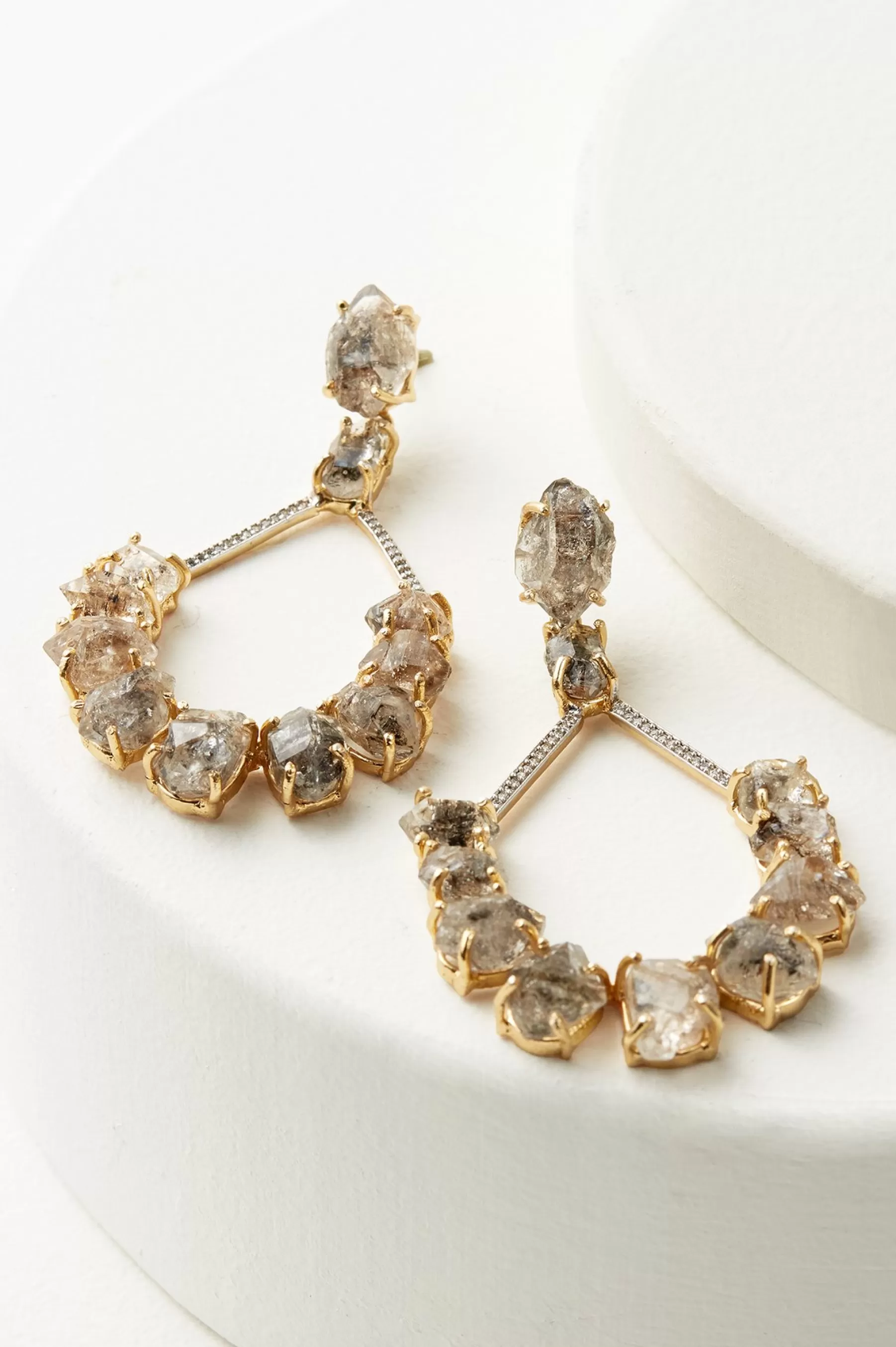 Earrings | earrings-Soft Surroundings Ratana Chandelier Earring Smoky Multi