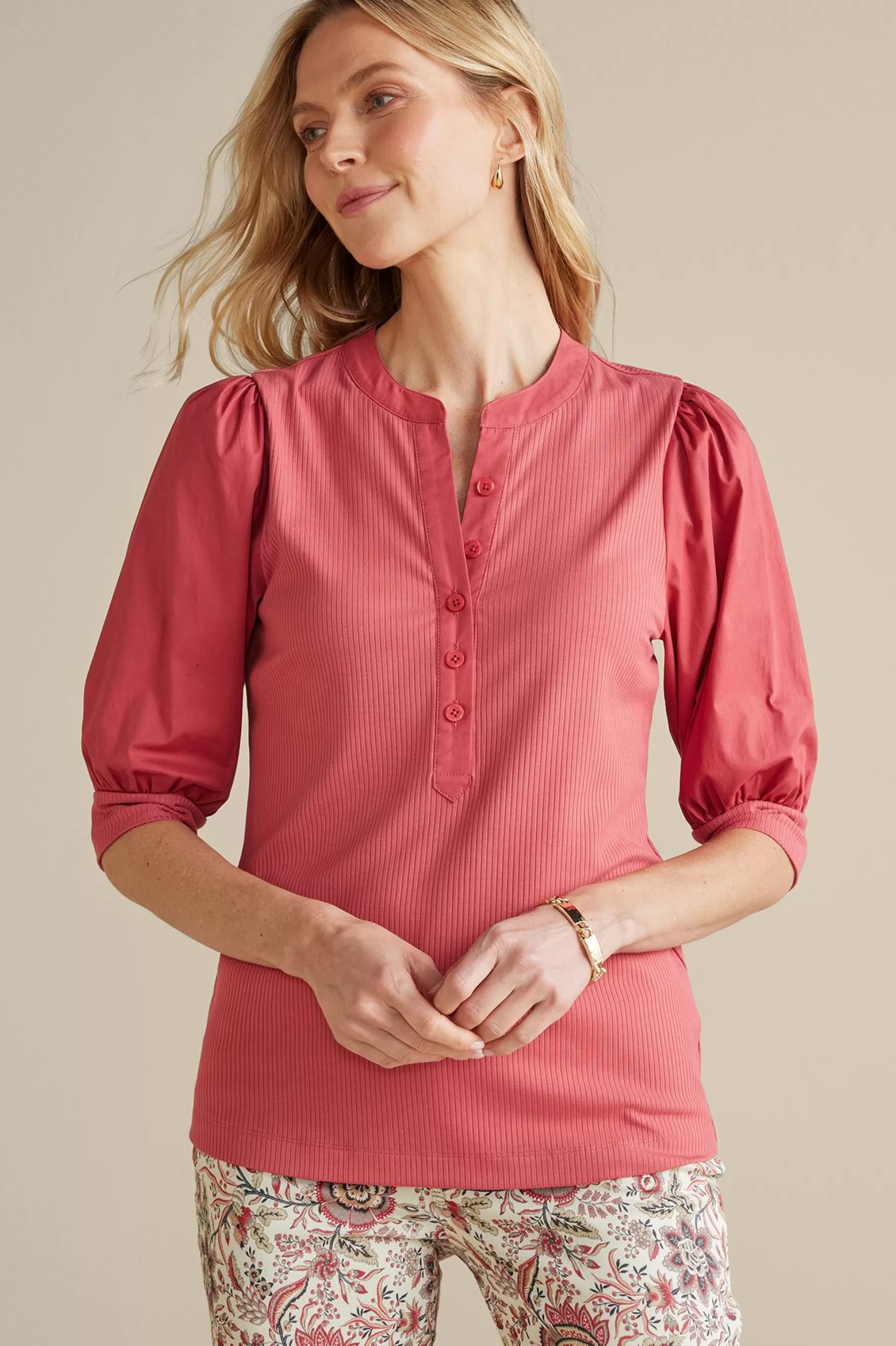 Feminine Flourish | Vacation Shop-Soft Surroundings Raylee Knit Pullover Rose