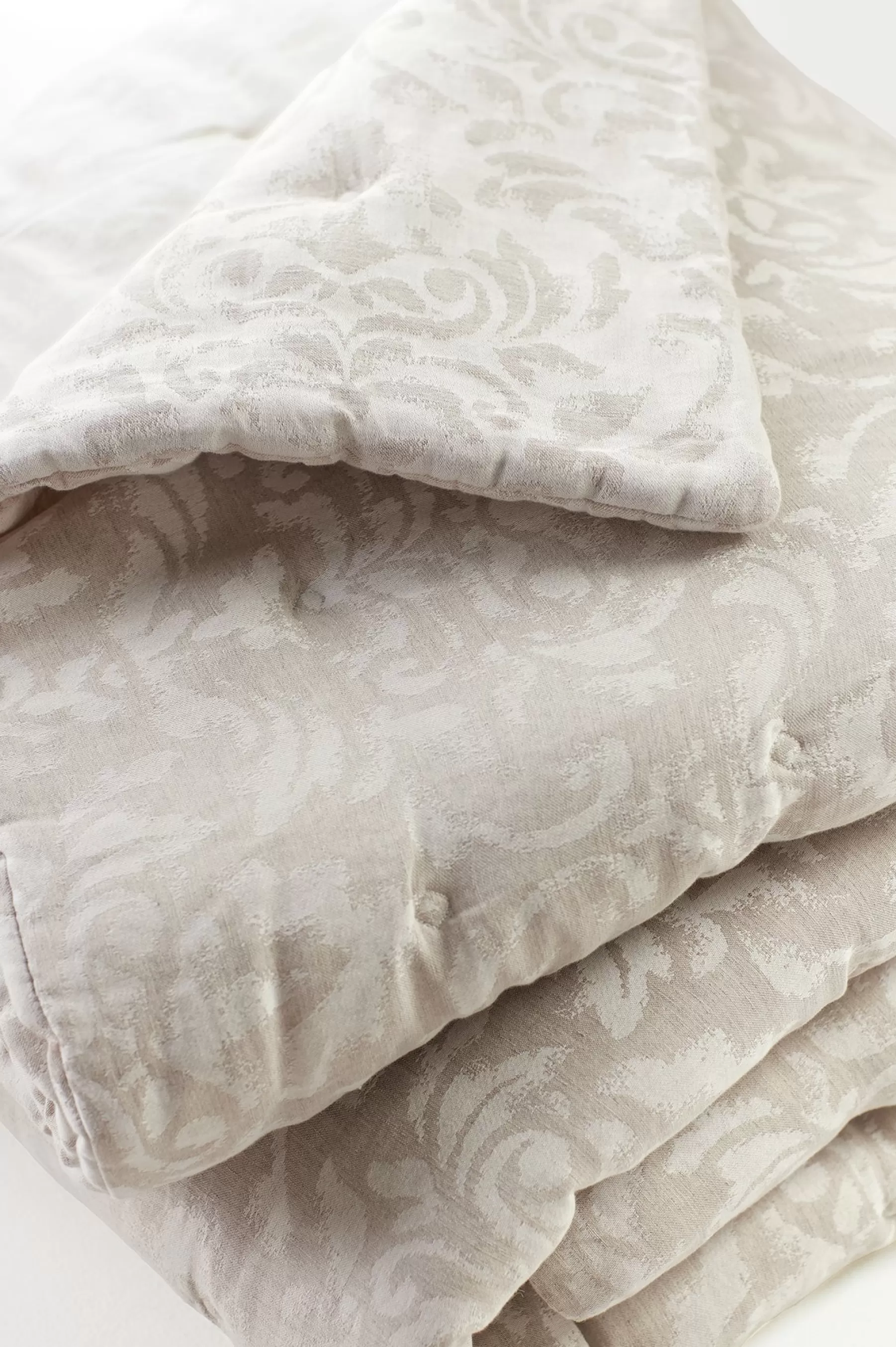 comforters | quilts, coverlets & duvet covers-Soft Surroundings Rosalyn Damask Comforter Rose Sand