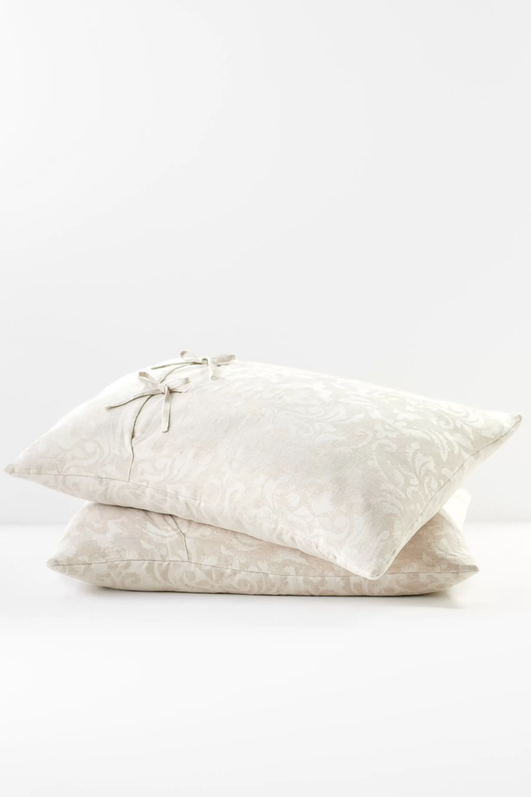 pillowcases & shams-Soft Surroundings Rosalyn Damask Sham Rose Sand