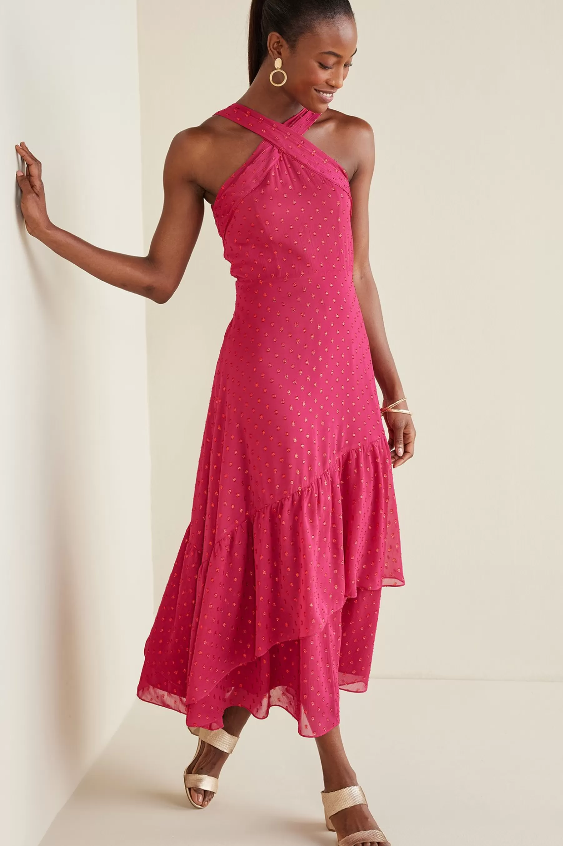 solids | patterned-Soft Surroundings Sanna Sparkling Maxi Dress Sangria