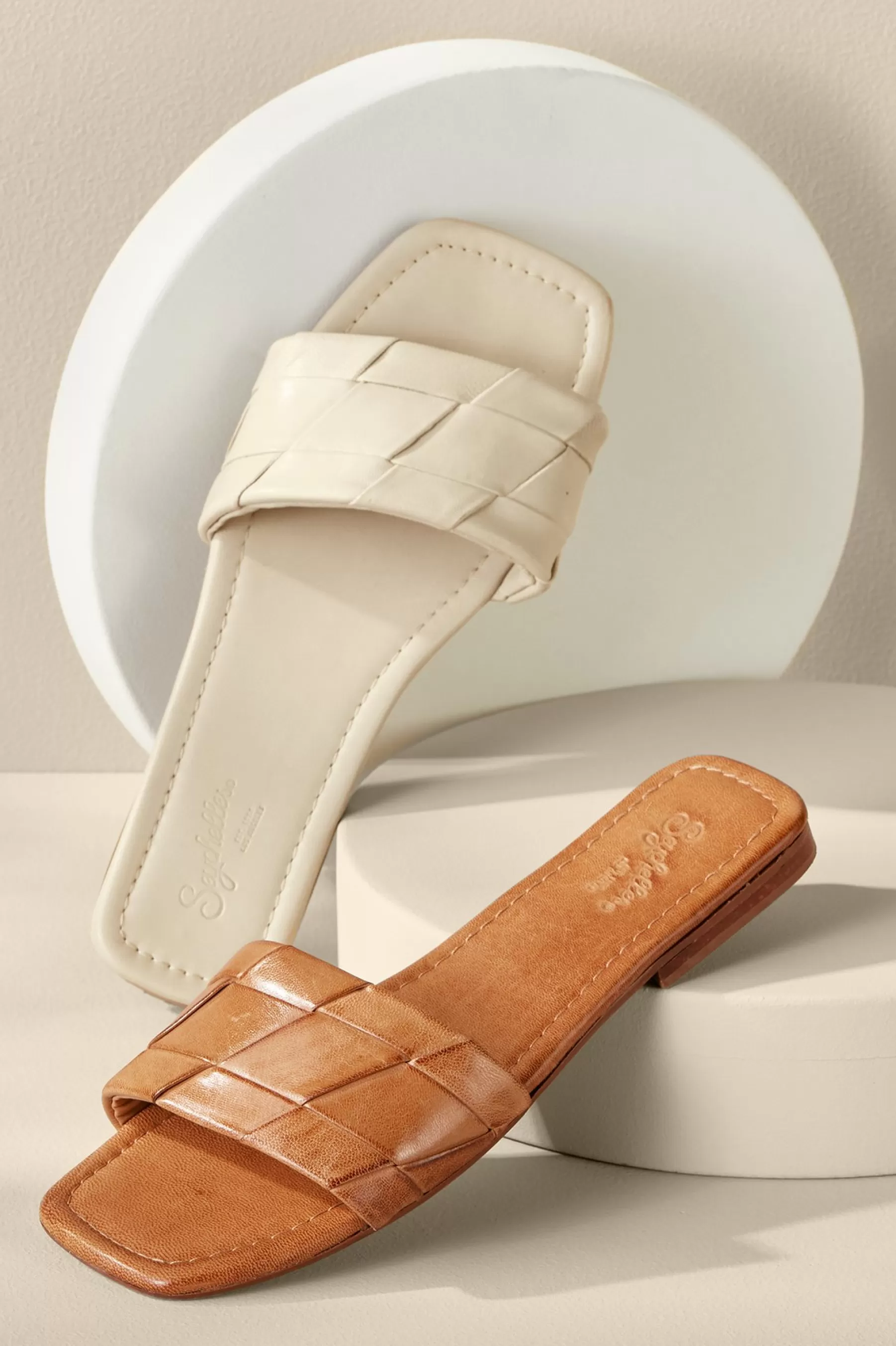 slides & mules | clogs-Soft Surroundings Seychelles Portland Braided Slide Off White