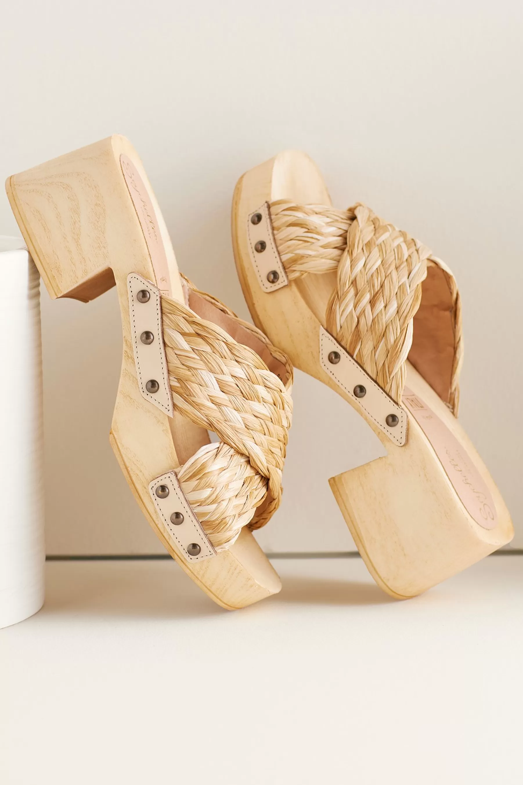 heels | wedges-Soft Surroundings Seychelles Warm Waters Clog Natural Raffia