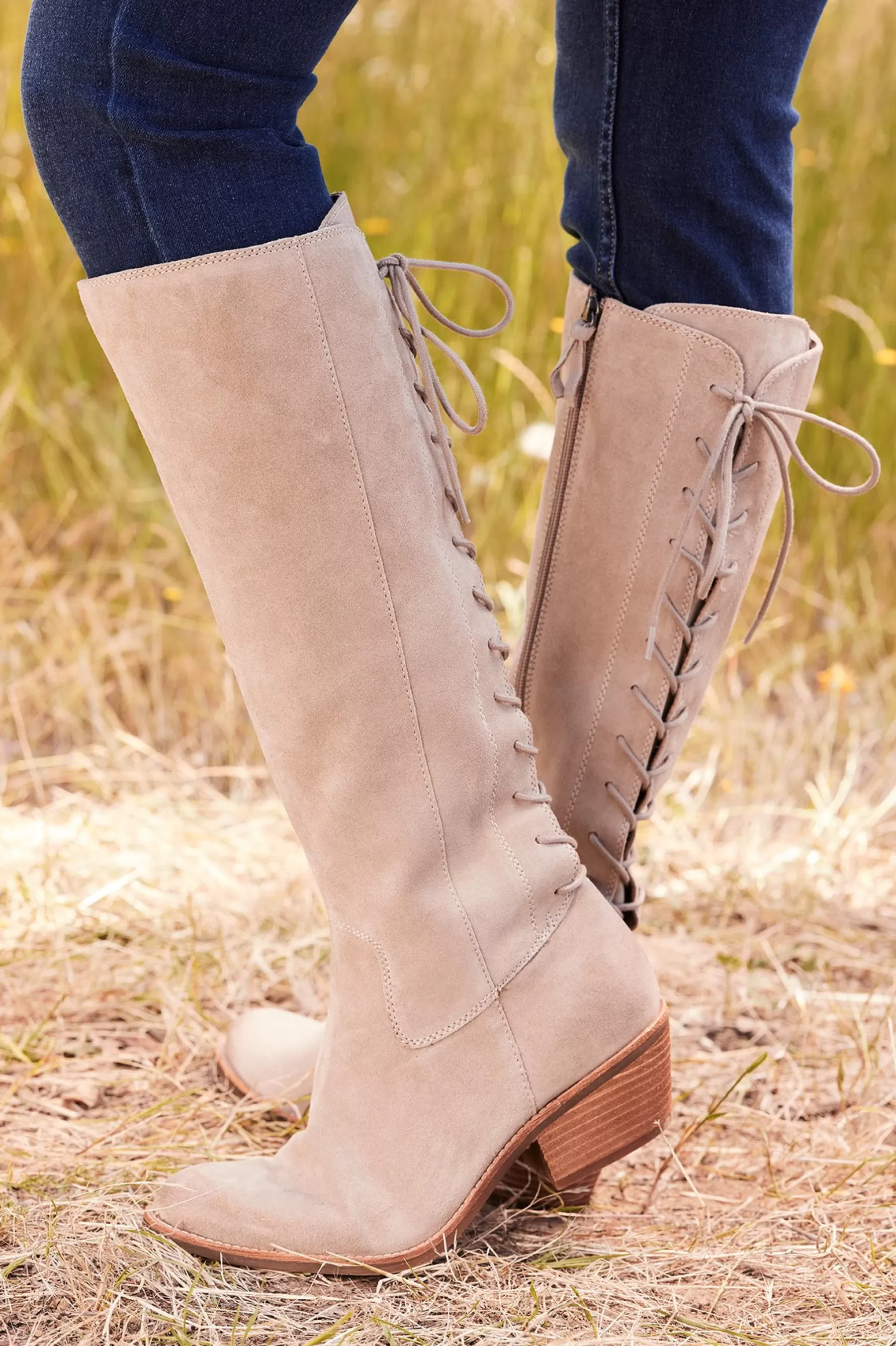 boots-Soft Surroundings Sofft Sharnell Heel Boot Brown Fuji