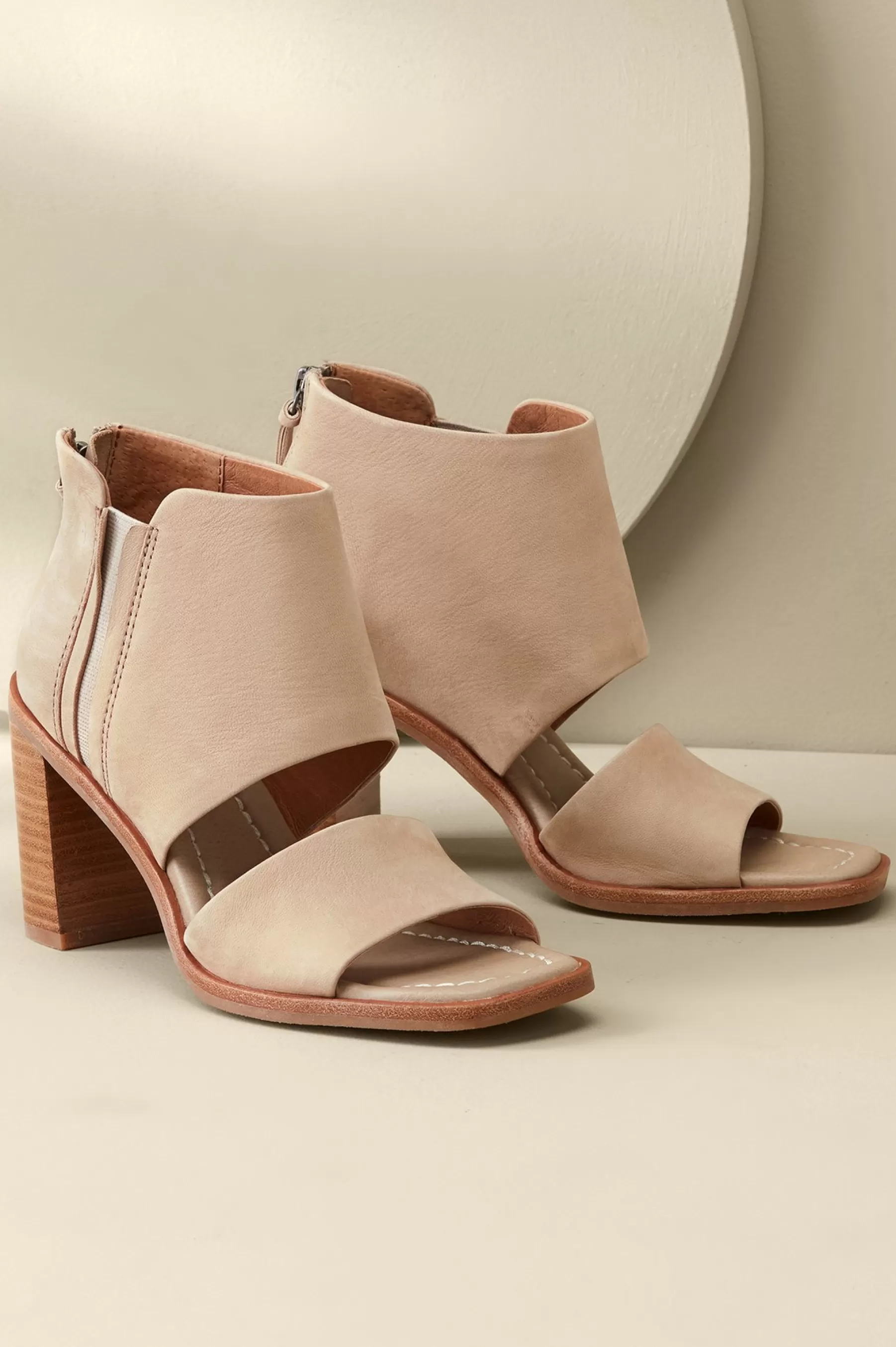 sandals-Soft Surroundings Sofft Sinclair Cutout Sandal Lenox Tan