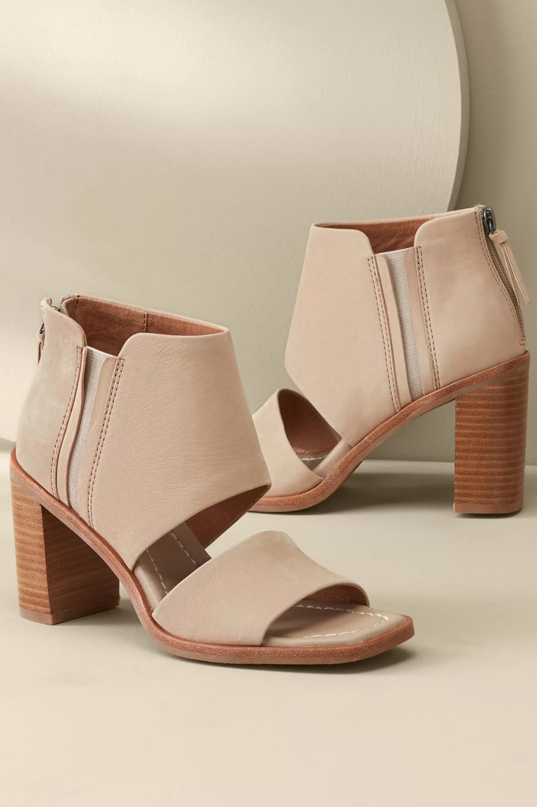 sandals-Soft Surroundings Sofft Sinclair Cutout Sandal Lenox Tan