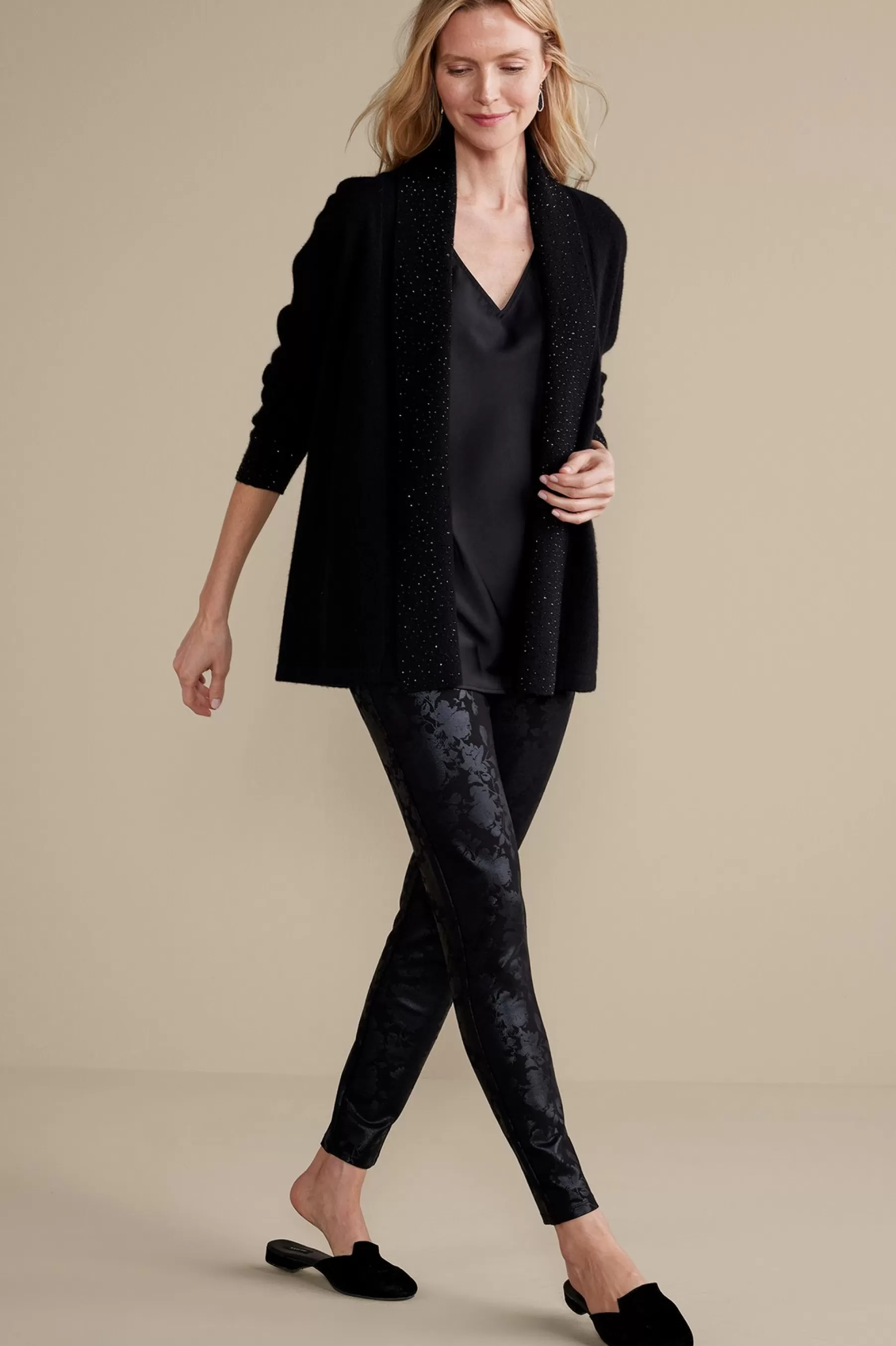 Soft Essential Styles | Everyday Styles-Soft Surroundings Soft Essential Ponte Leggings Black