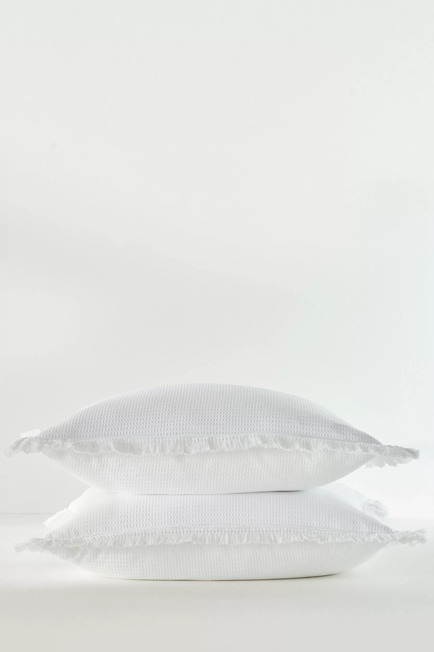 pillowcases & shams-Soft Surroundings Tallulah Textured Euro Sham White