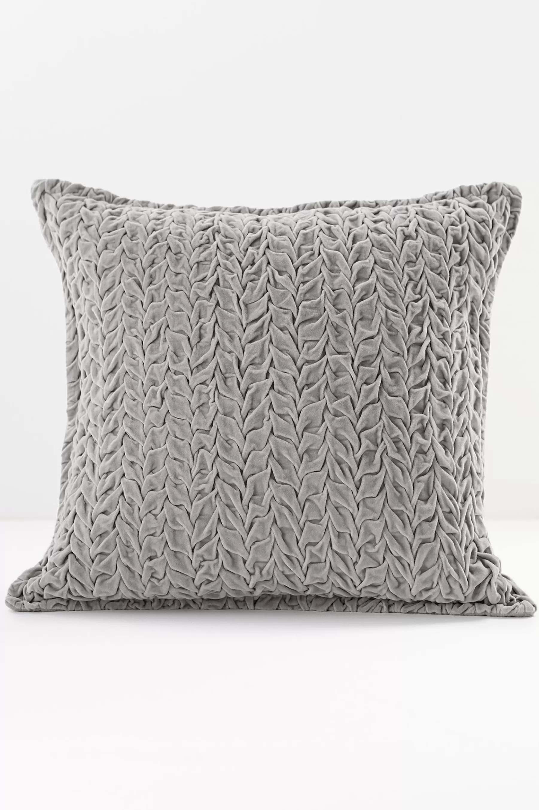 Decorative Pillows | pillows-Soft Surroundings Trenza Square Pillow Grey