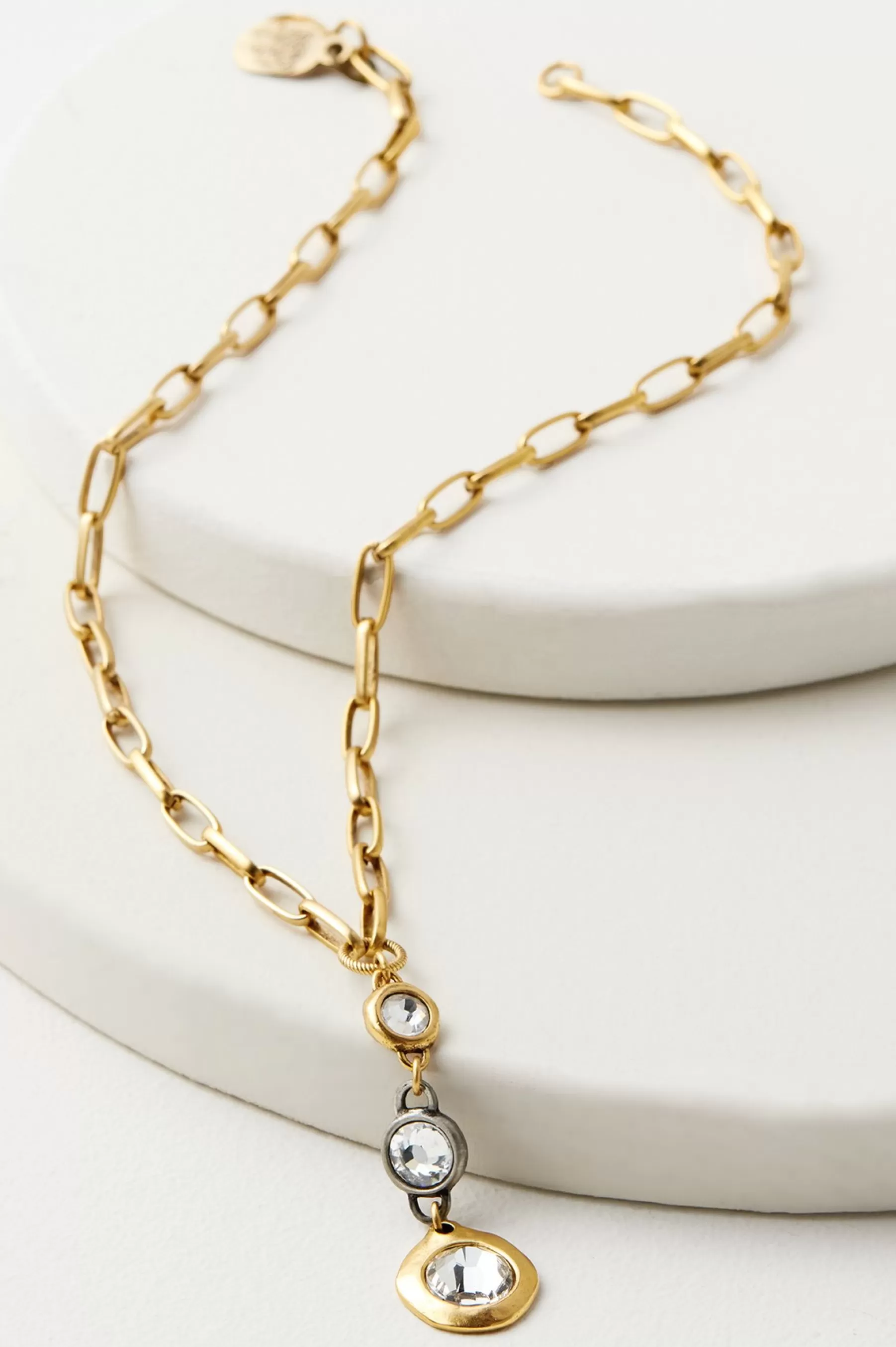 Necklaces | necklaces-Soft Surroundings Trinity Drop Necklace Gold