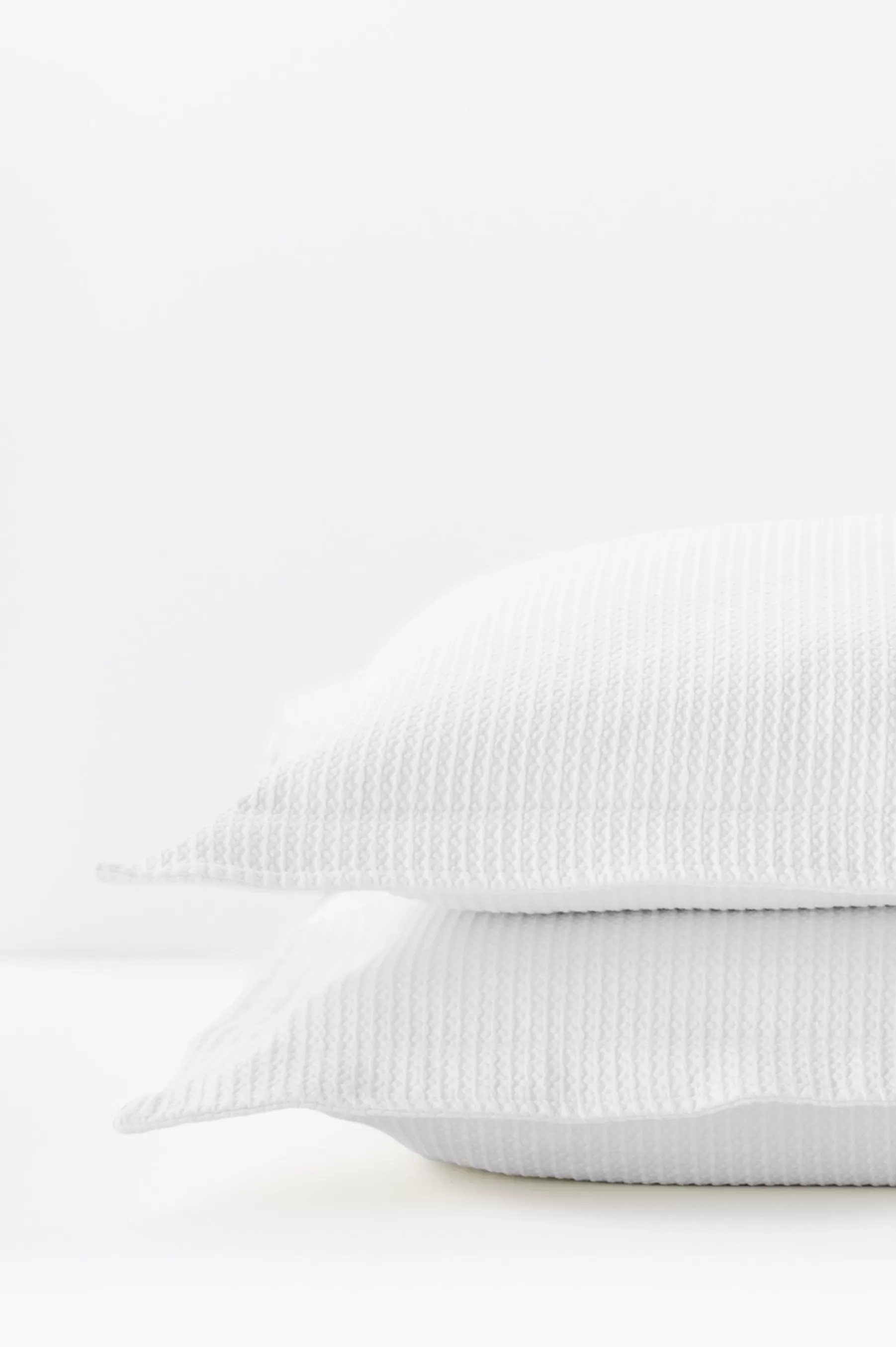 pillowcases & shams-Soft Surroundings Waffle Matelassé Euro Sham White